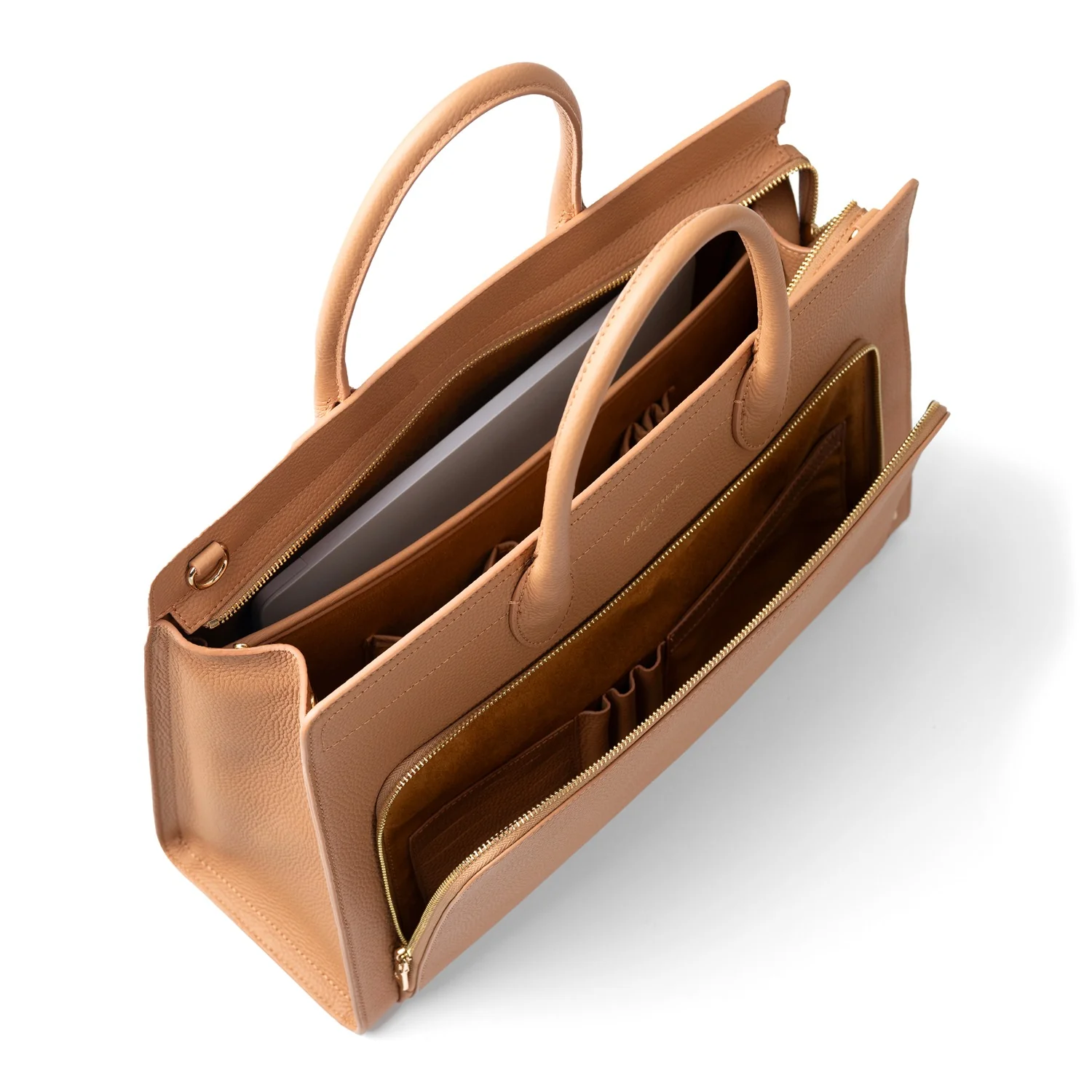 Isabel Bernard Honoré Nadine Camel Calfskin Handbag IB25053 - Image 9