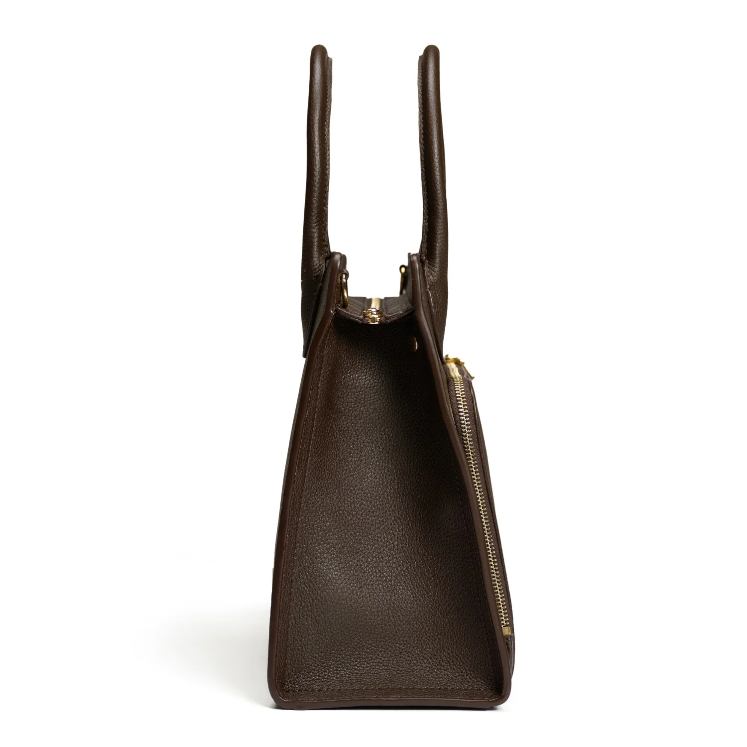 Isabel Bernard Honoré Nadine dark brown calfskin leather handbag with 13 inch laptop compartment IB25110-031-13 - Image 4