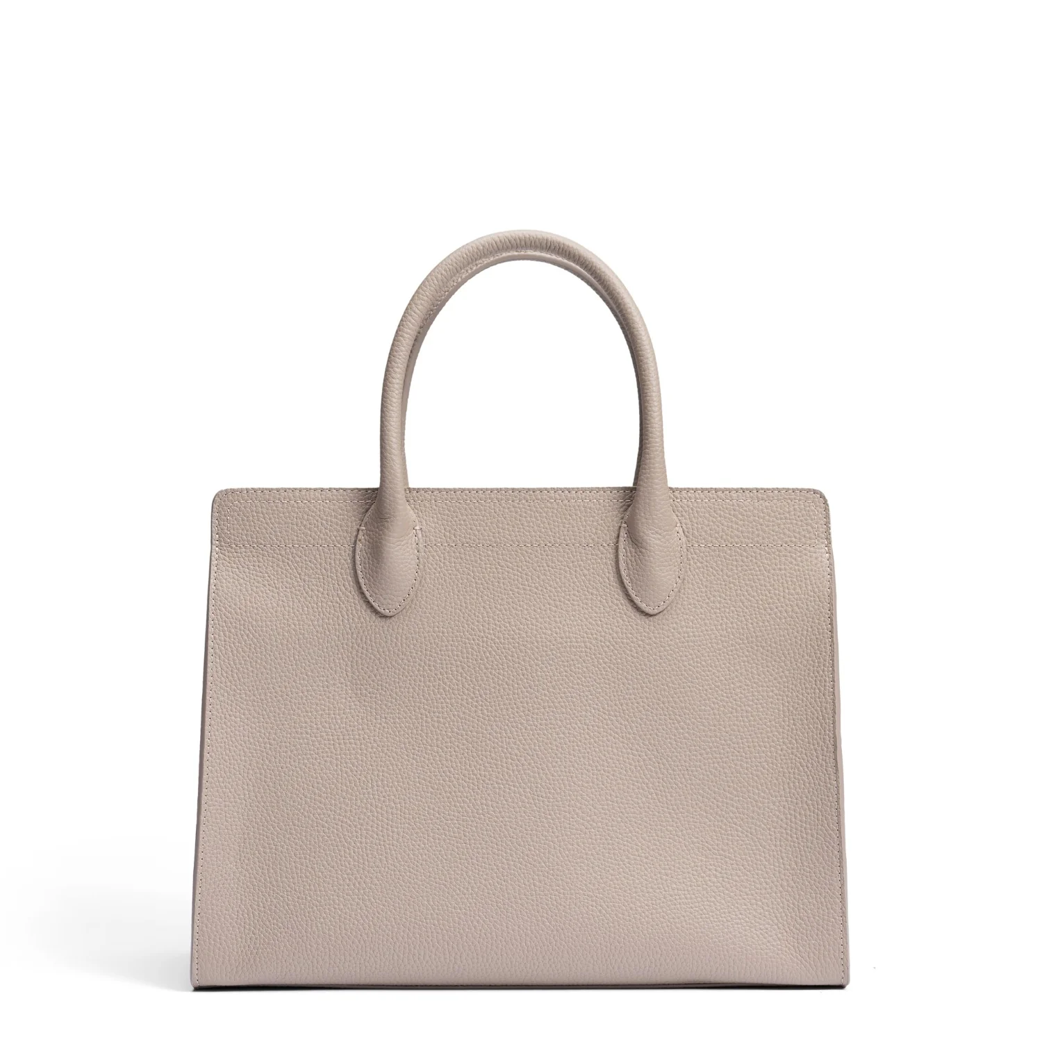 Isabel Bernard Honoré Nadine taupe calfskin leather handbag with 13 inch laptop compartment IB25110-078-13 - Image 6