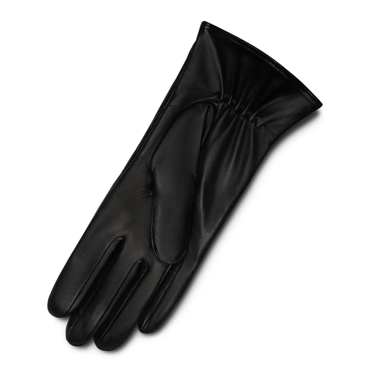 Isabel Bernard Honoré Rosette black goatskin leather gloves IB67002-301-6.5 - Image 4