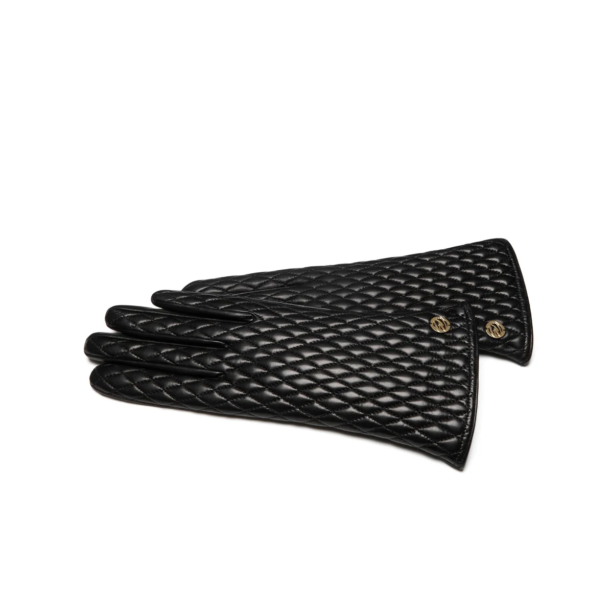 Isabel Bernard Honoré Rosette black goatskin leather gloves IB67002-301-6.5 - Image 5