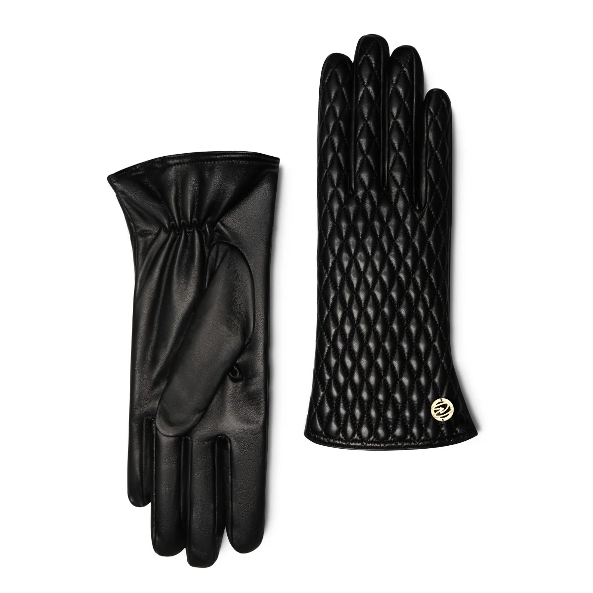 Isabel Bernard Honoré Rosette black goatskin leather gloves IB67002-301-6.5 - Image 7