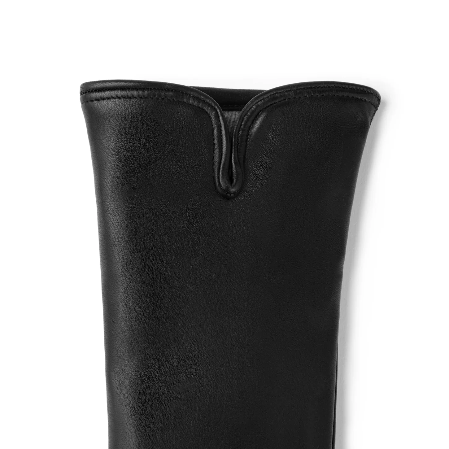 Isabel Bernard Honoré Sylvie black goatskin leather gloves IB67004-301-6.5 - Image 6