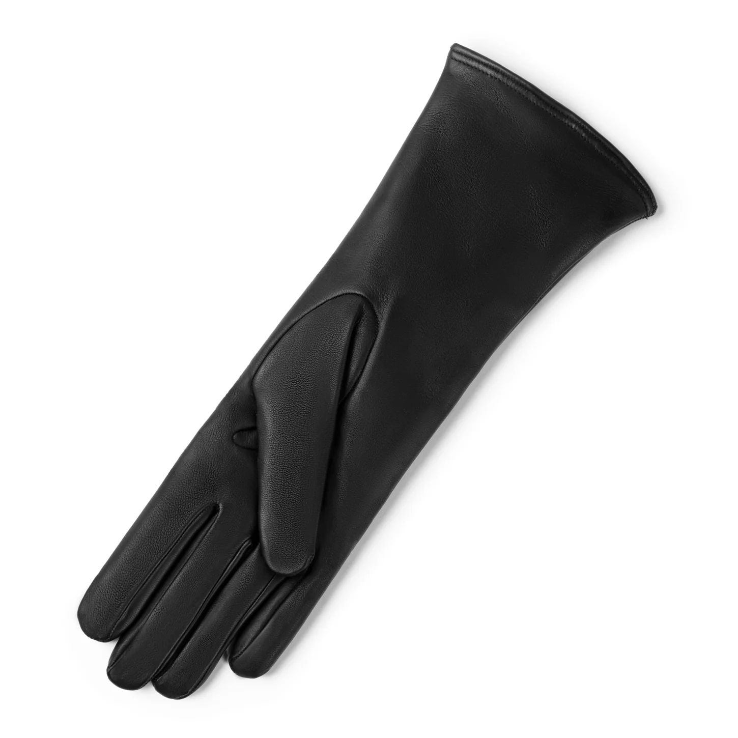 Isabel Bernard Honoré Sylvie black goatskin leather gloves IB67004-301-6.5 - Image 7