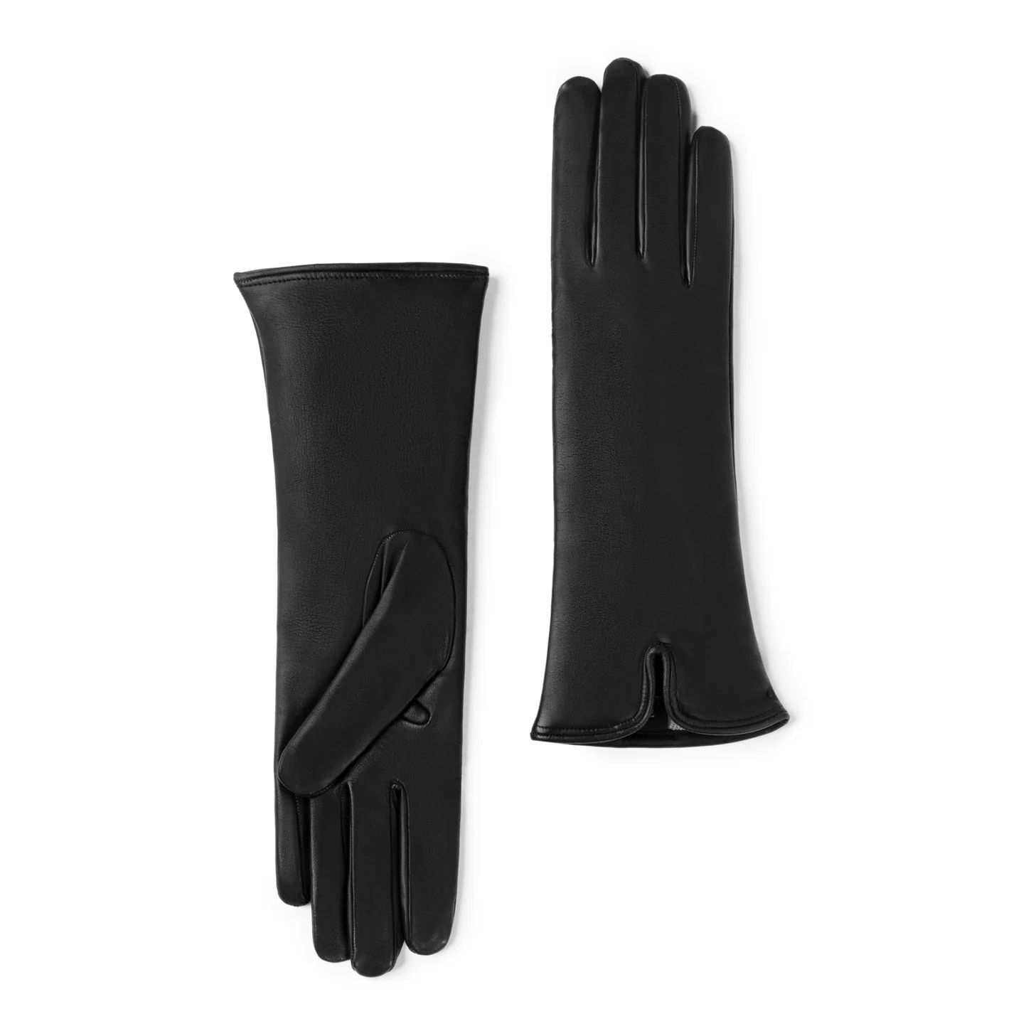 Isabel Bernard Honoré Sylvie black goatskin leather gloves IB67004-301-6.5 - Image 8