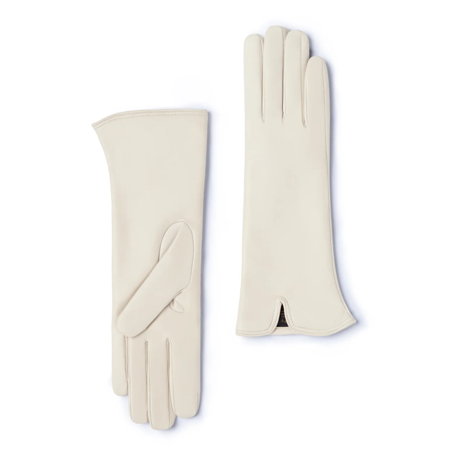 Isabel Bernard Honoré Sylvie cream goatskin leather gloves IB67004-372-7 - Image 4
