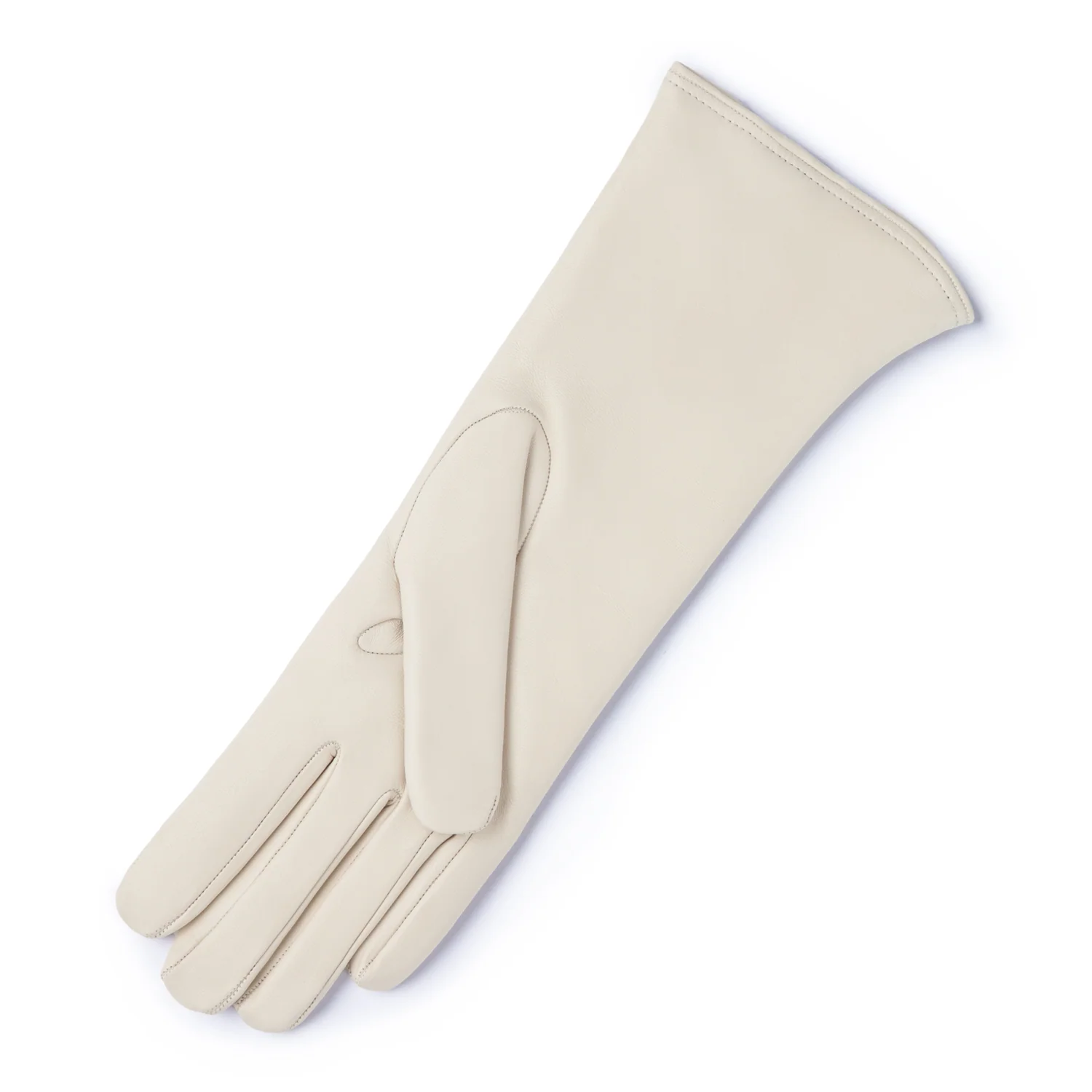 Isabel Bernard Honoré Sylvie cream goatskin leather gloves IB67004-372-7 - Image 5