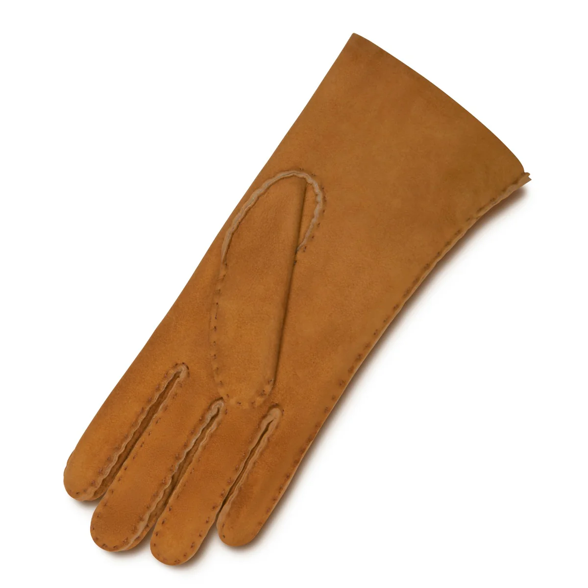 Isabel Bernard Honoré Zenia Cognac Lambskin Gloves IB67003-336-7 - Image 3