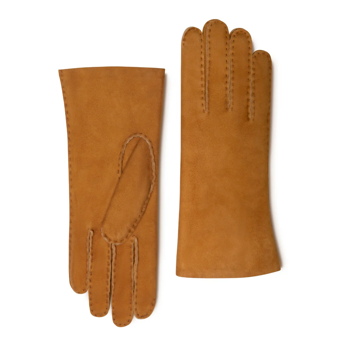 Isabel Bernard Honoré Zenia Cognac Lambskin Gloves IB67003-336-7 - Image 7