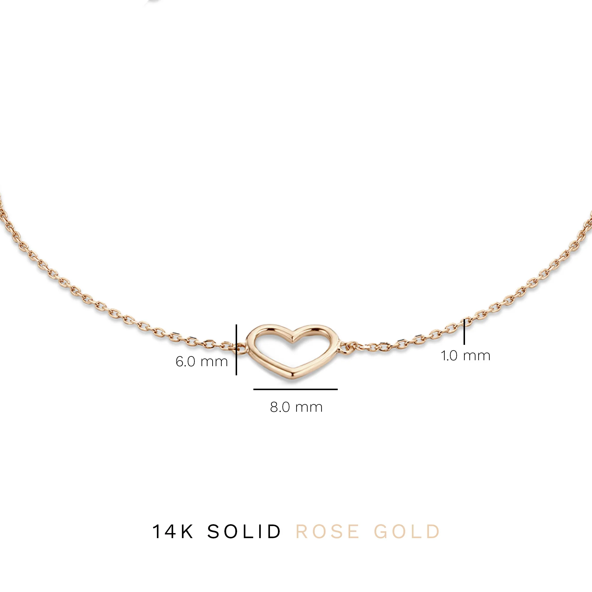 Isabel Bernard La Concorde Amore 14 Carat Rosegold BraceletwithHeart IB320043 - Image 7