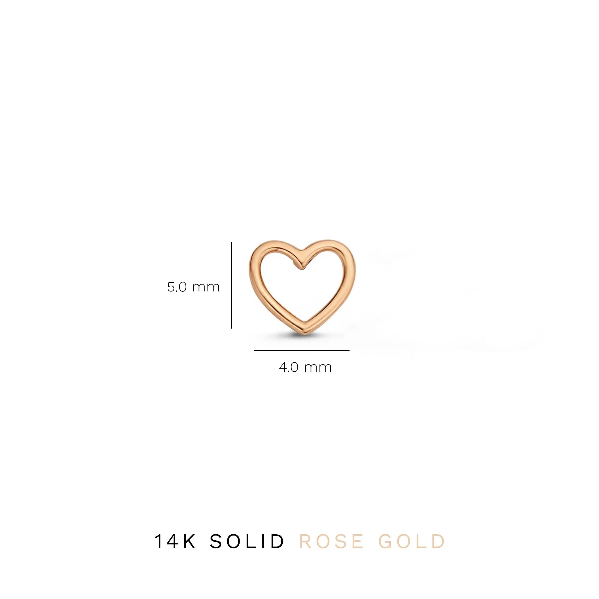 Isabel Bernard La Concorde Amore 14 Carat Rosegold Ear Studs IB360231 - Image 4