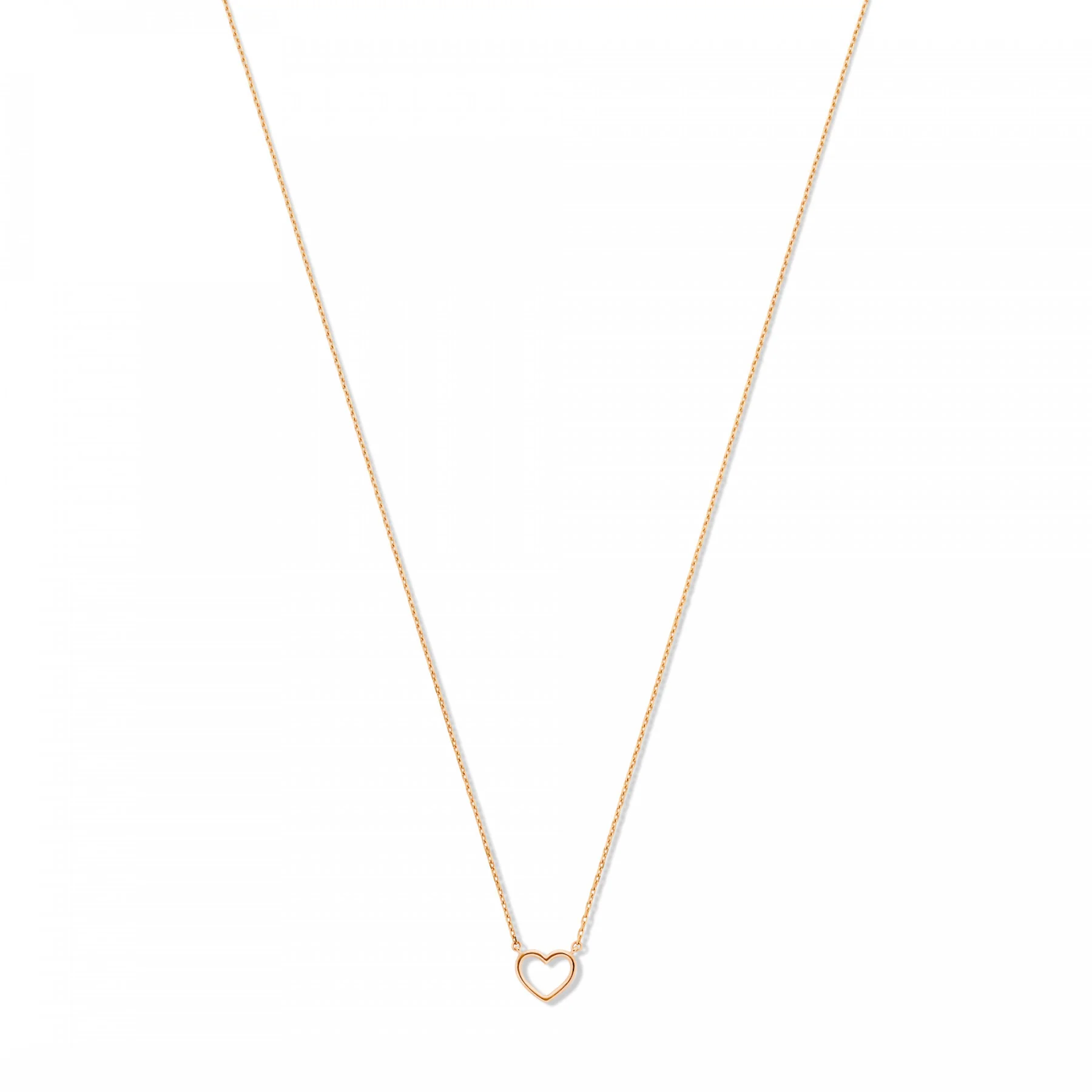 Isabel Bernard La Concorde Amore 14 Carat Rosegold NecklacewithHeart IB340063 - Image 6