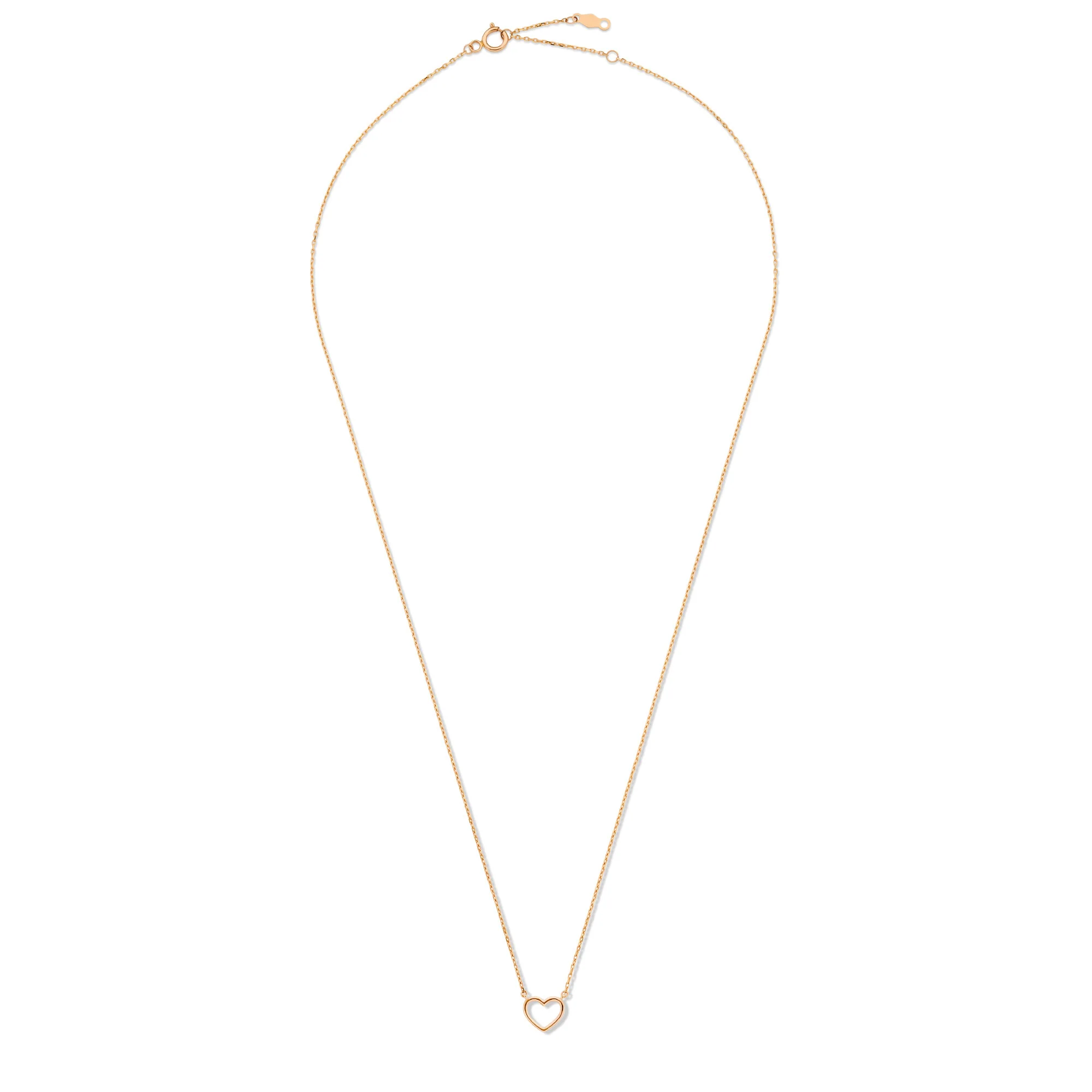 Isabel Bernard La Concorde Amore 14 Carat Rosegold NecklacewithHeart IB340063 - Image 7