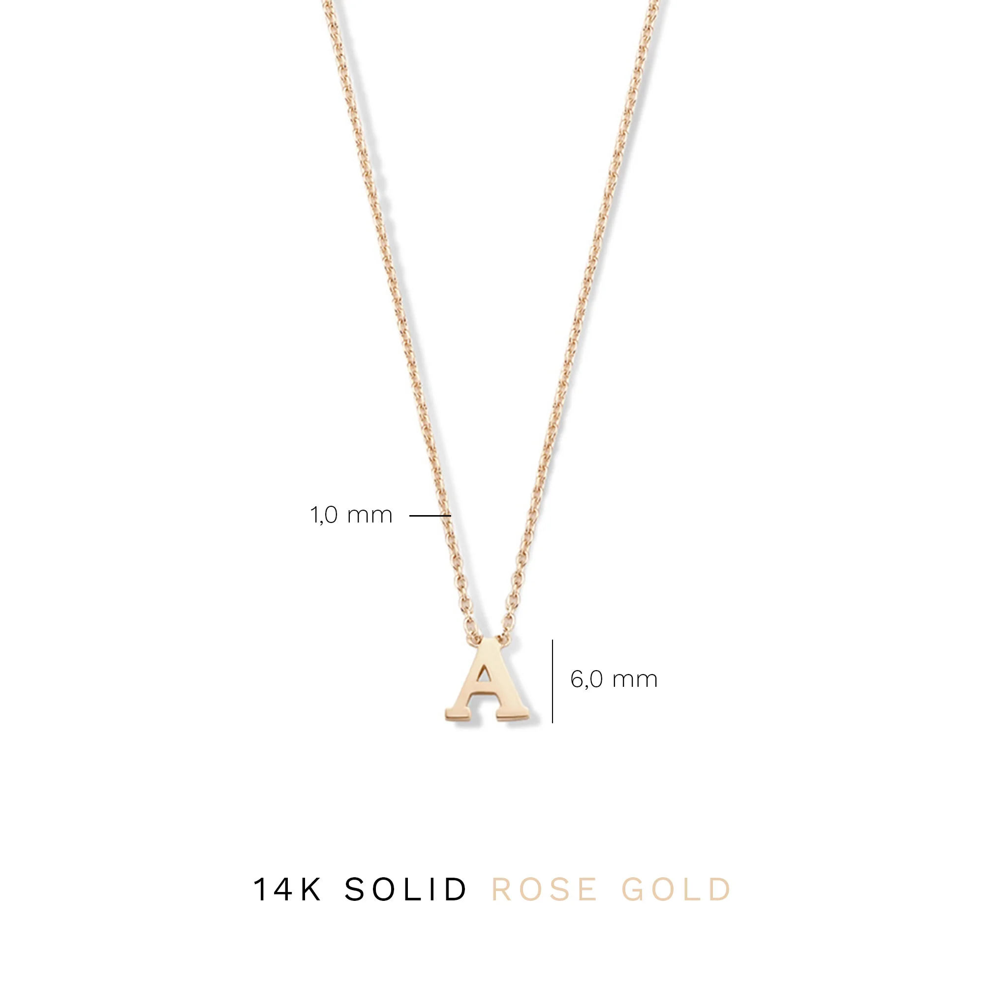 Isabel Bernard La Concorde Chloé 14 Carat Rosegold Initial Necklace IB340062-A - Image 8