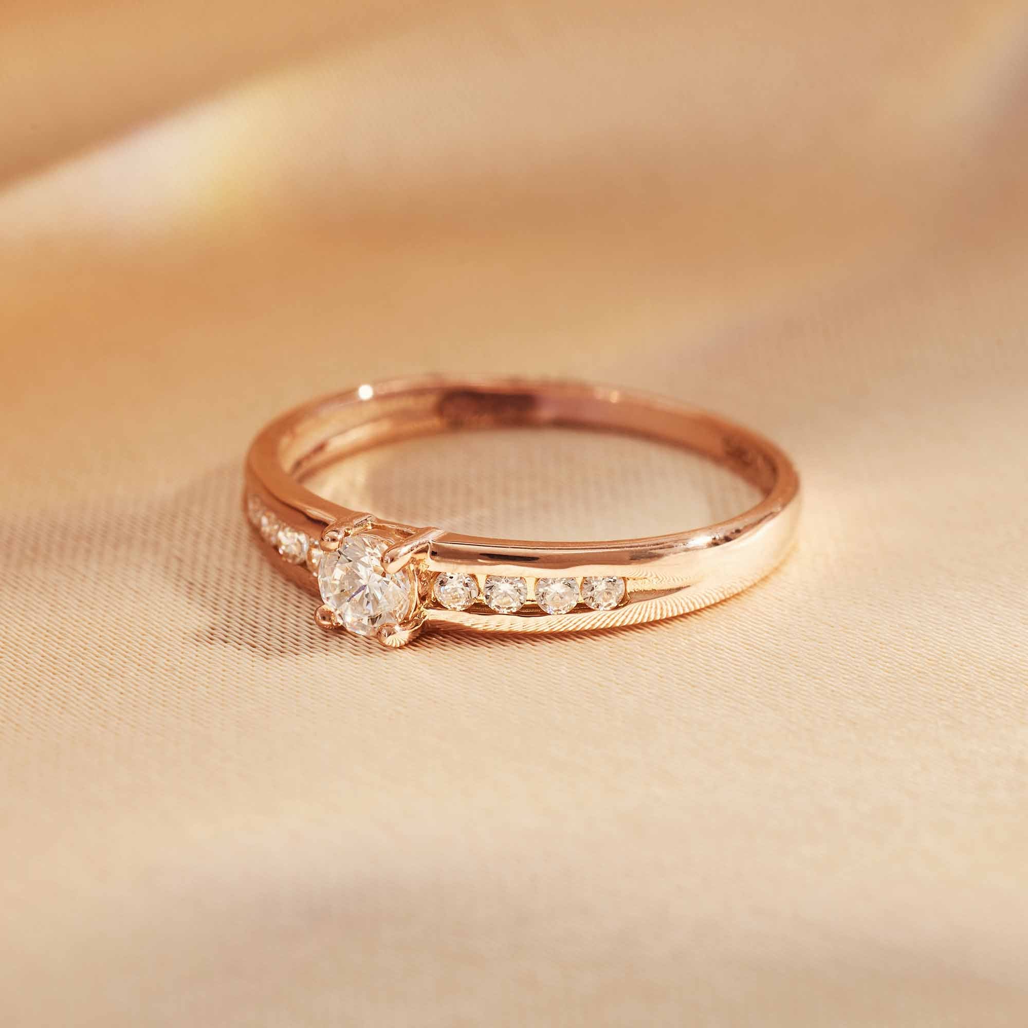 Isabel Bernard La Concorde Estee 14 Carat Rosegold Ring IB330075-50 (size: 50) - Image 5