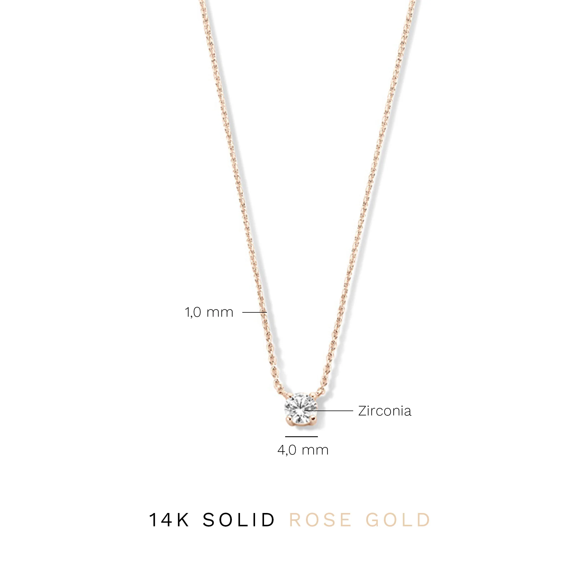 Isabel Bernard La Concorde Garance 14 Carat Rosegolden Necklace IB340142 (Length: 40.00-44.00 cm) - Image 8