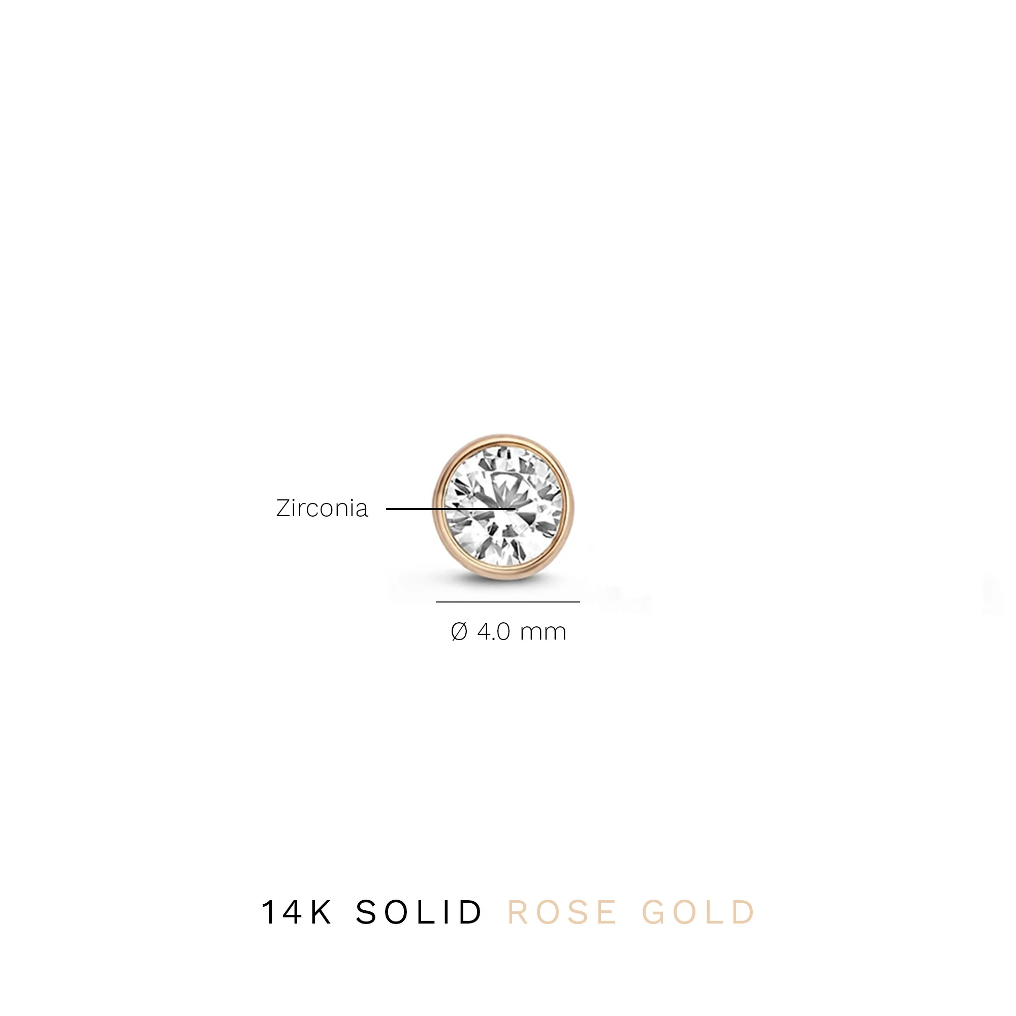 Isabel Bernard La Concorde Juliette 14 Carat Rosegolden Ear Studs IB360209 - Image 3