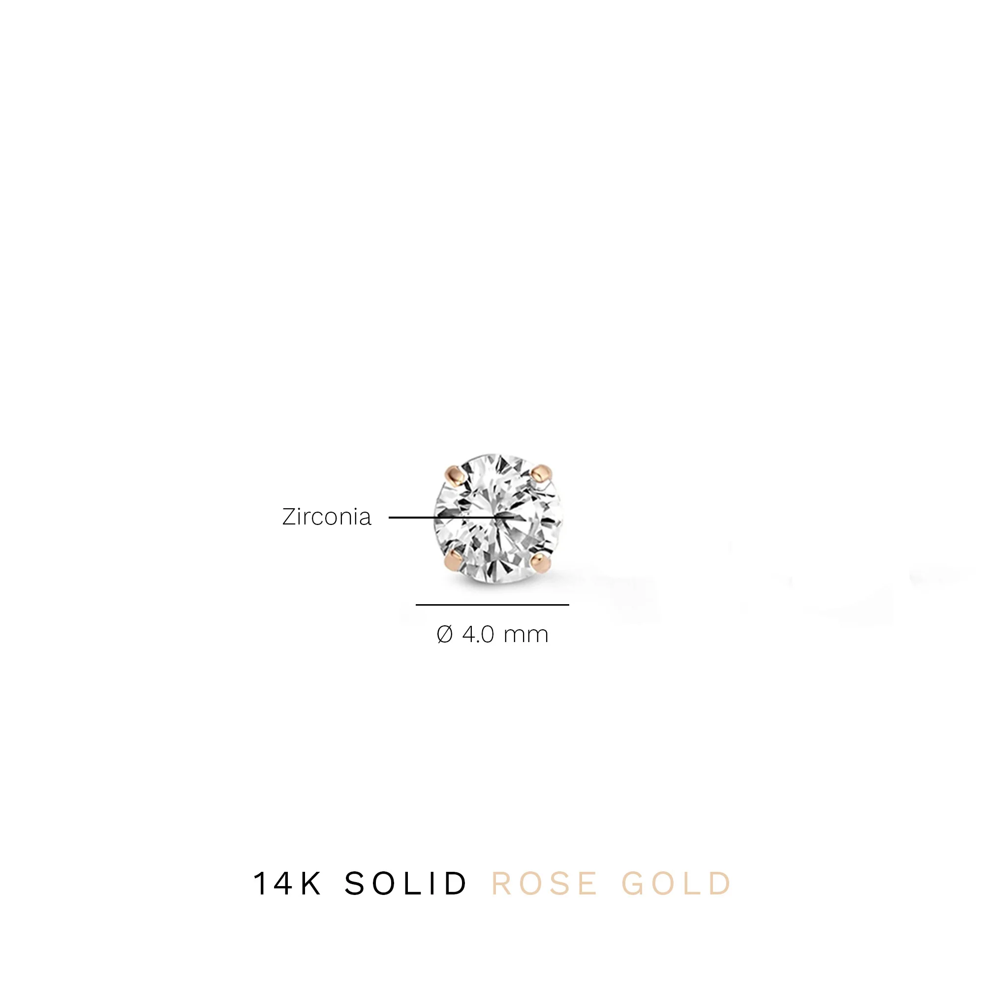 Isabel Bernard La Concorde Lourdes 14 Carat Rosegolden Ear Studs IB360208 - Image 5