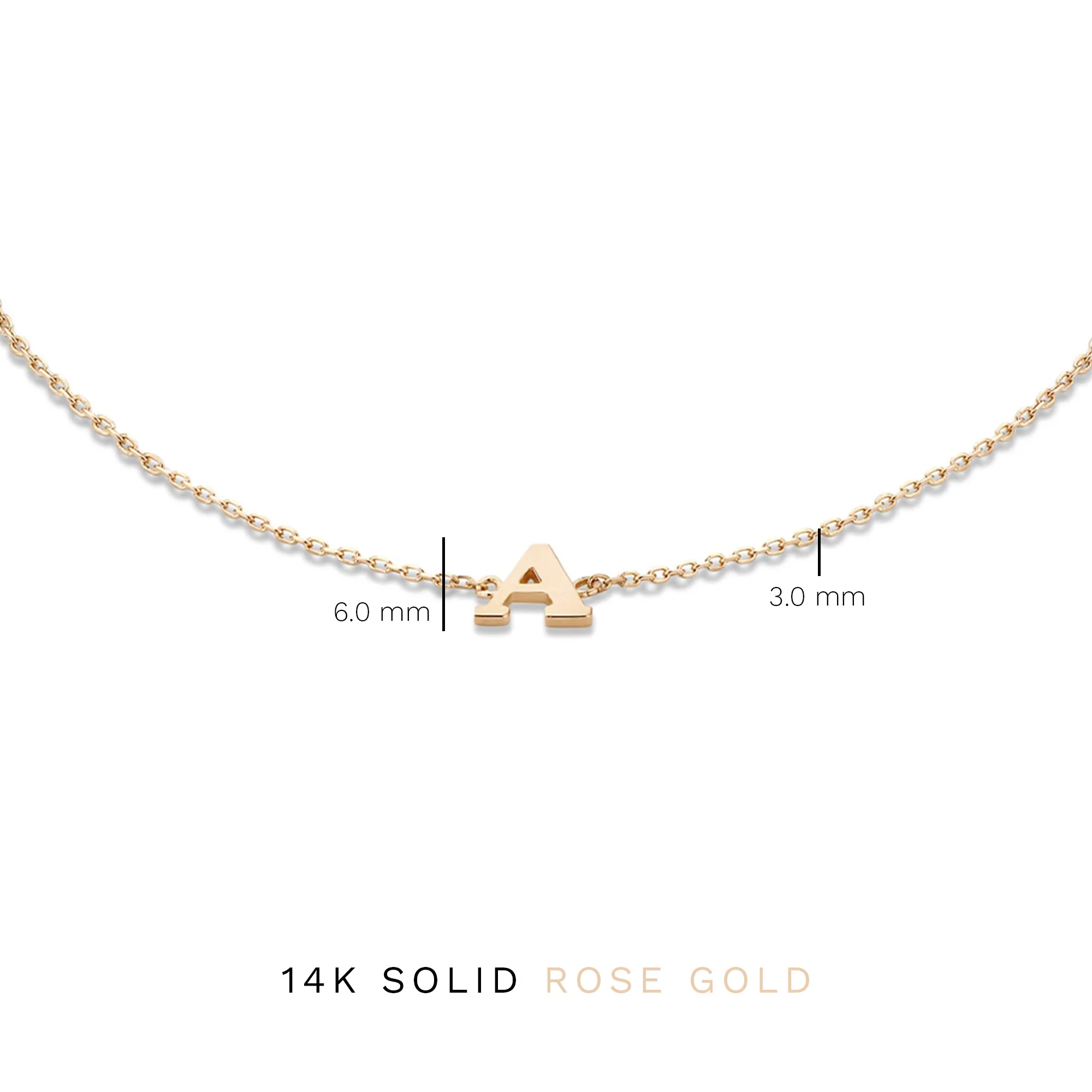 Isabel Bernard La Concorde Rachel 14 Carat Rosegold Initial Bracelet IB320042-Z - Image 7