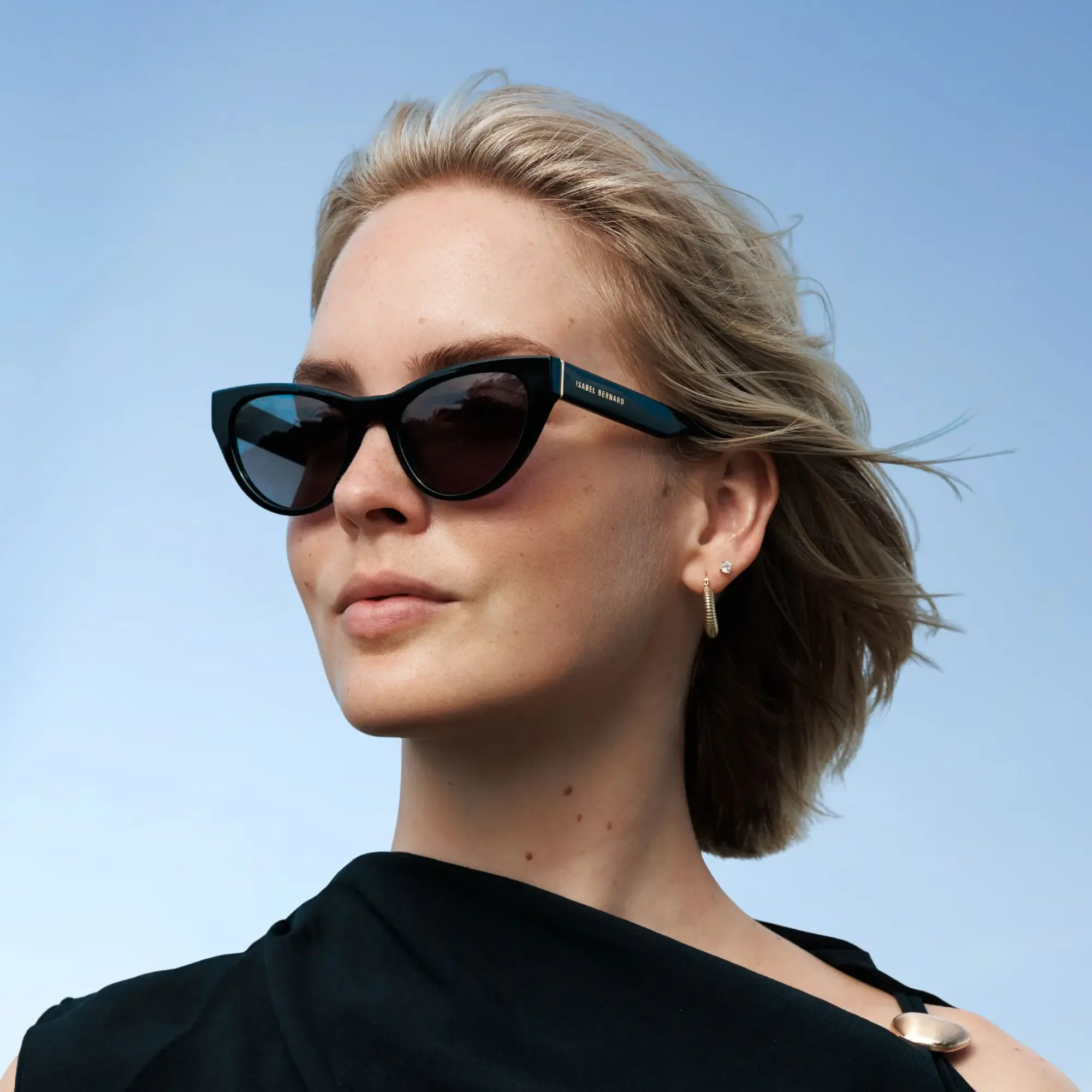 Isabel Bernard La Vilette Black Sunglasses IB380011-01-01 - Image 2