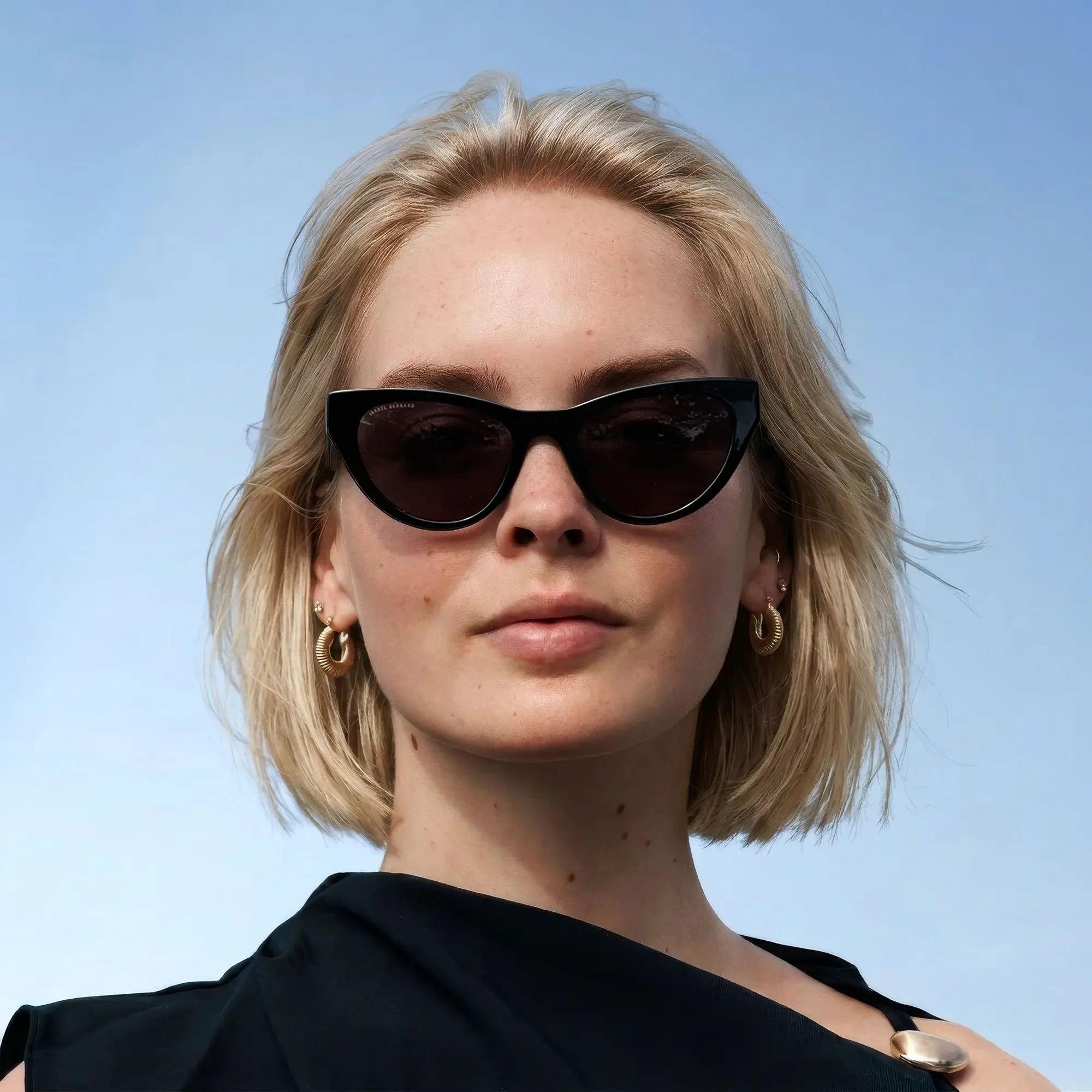 Isabel Bernard La Vilette Black Sunglasses IB380011-01-01 - Image 3