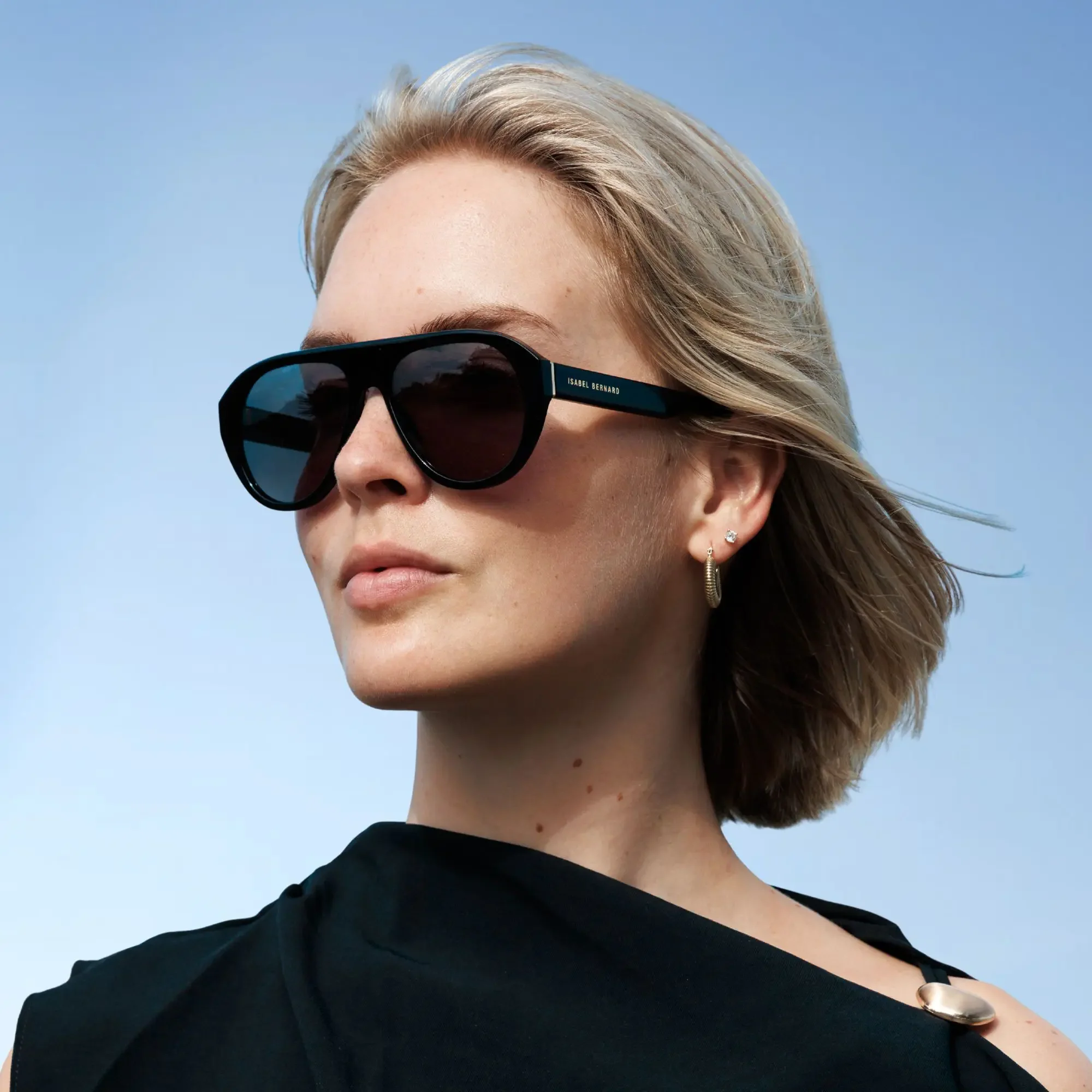 Isabel Bernard La Vilette Black Sunglasses IB380012-01-01 - Image 2