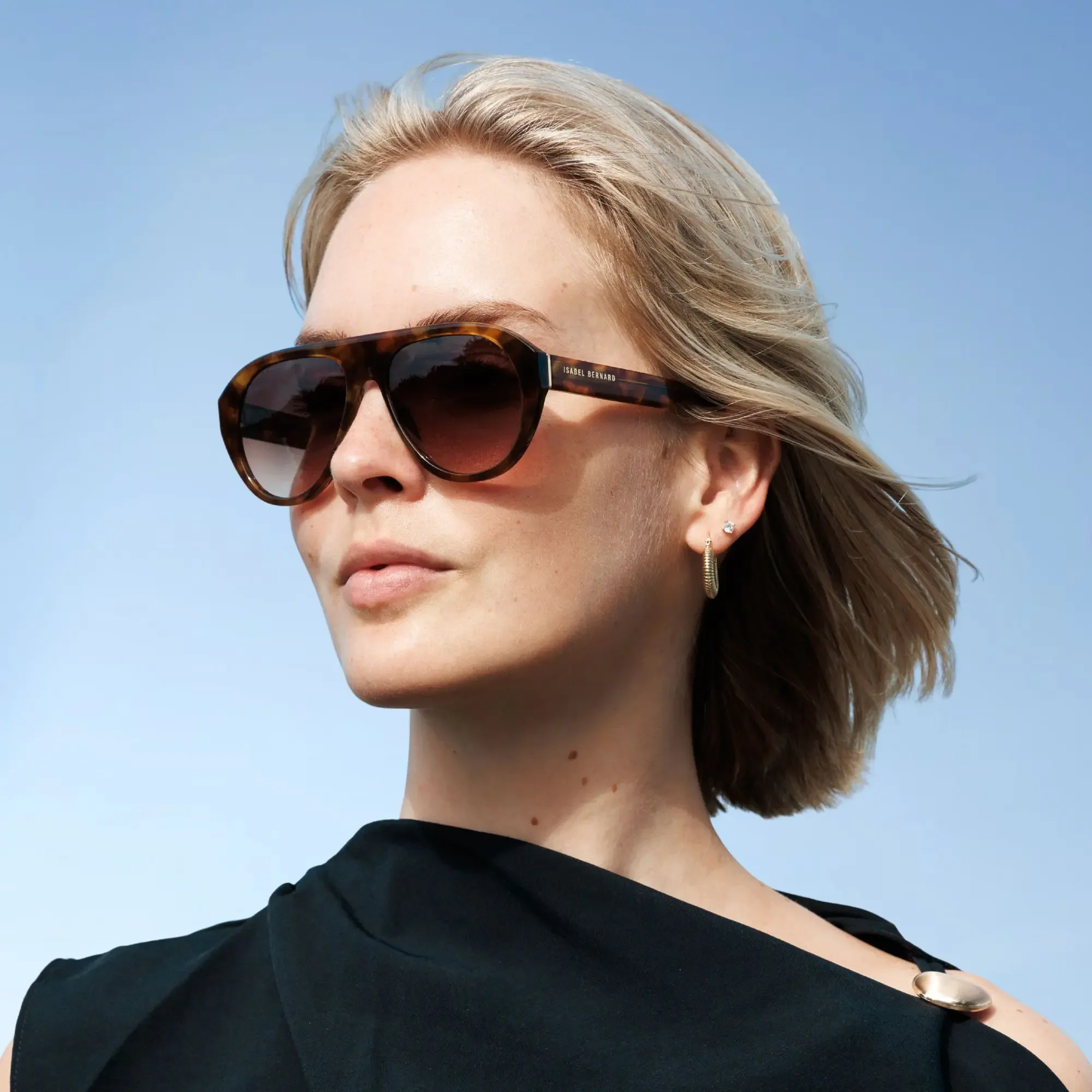 Isabel Bernard La Vilette Demi Brown Sunglasses IB380012-14-14 - Image 2