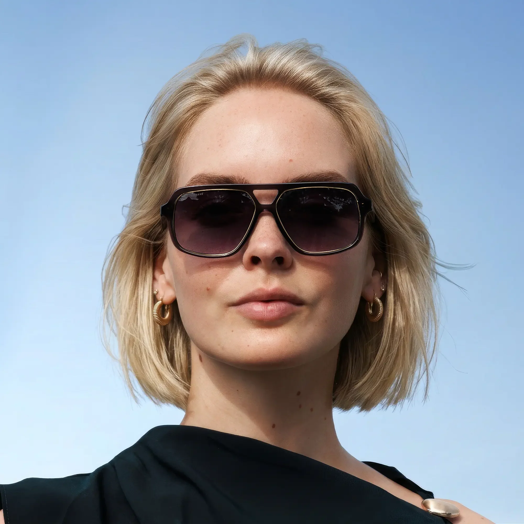 Isabel Bernard La Vilette Milky Grey Sunglasses IB380009-03-01 - Image 3