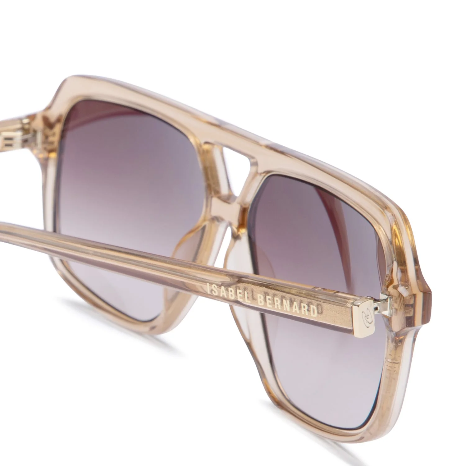 Isabel Bernard La Vilette Transparent Brown Sunglasses IB380009-14-14 - Image 6
