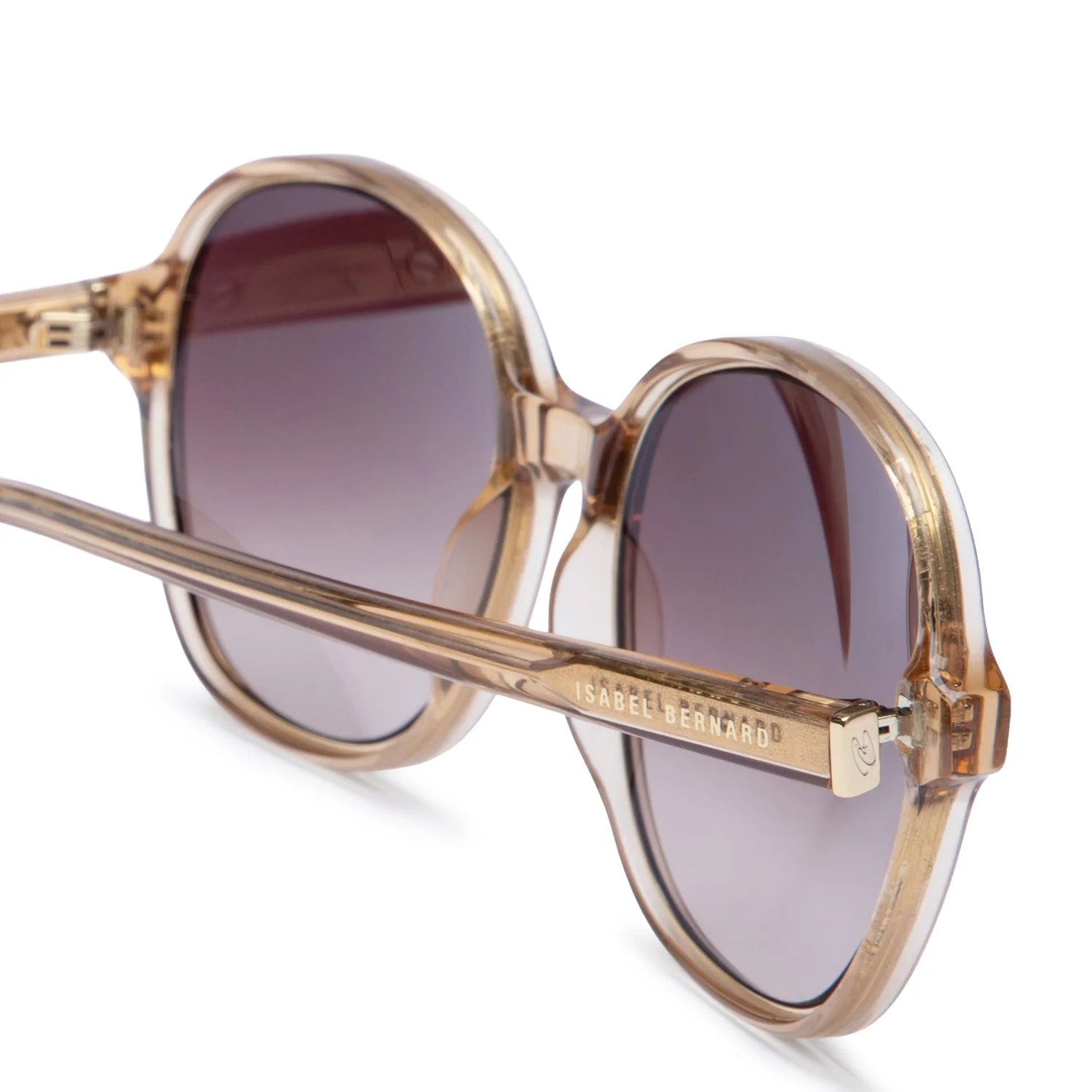 Isabel Bernard La Vilette Transparent Brown Sunglasses IB380010-14-14 - Image 6
