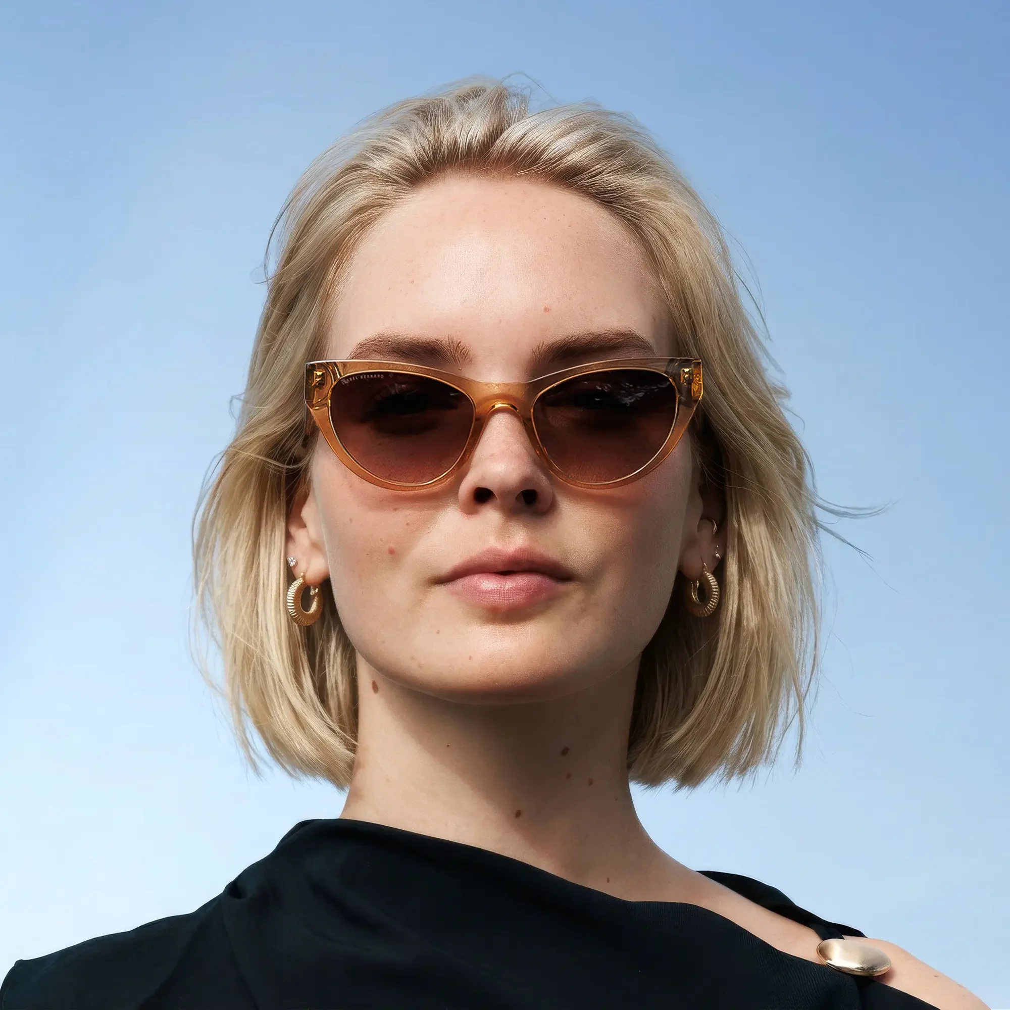Isabel Bernard La Vilette Transparent Brown Sunglasses IB380011-13-14 - Image 3