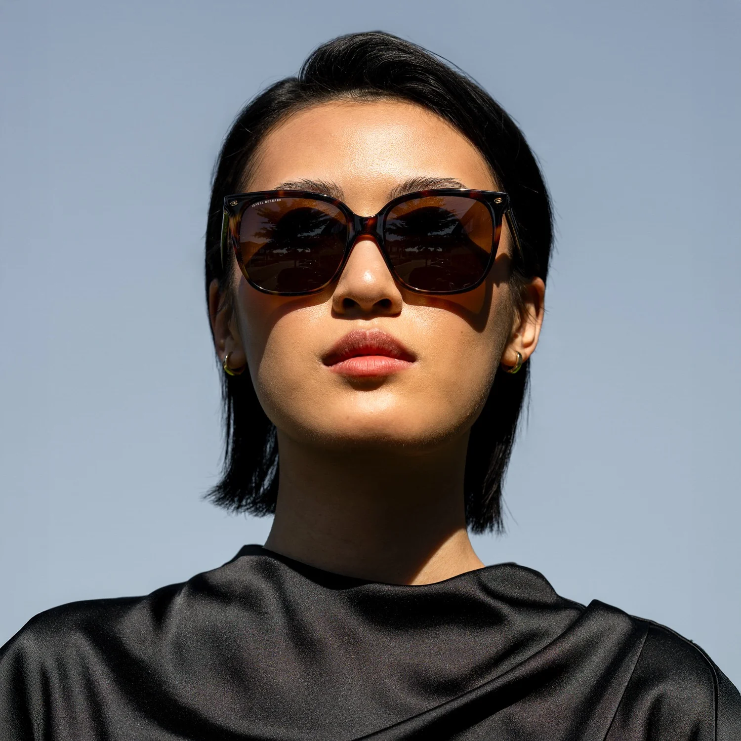 Isabel Bernard La Villette Raison Brown Tortoise Vierkante Sunglasses IB400007-14-14 - Image 3