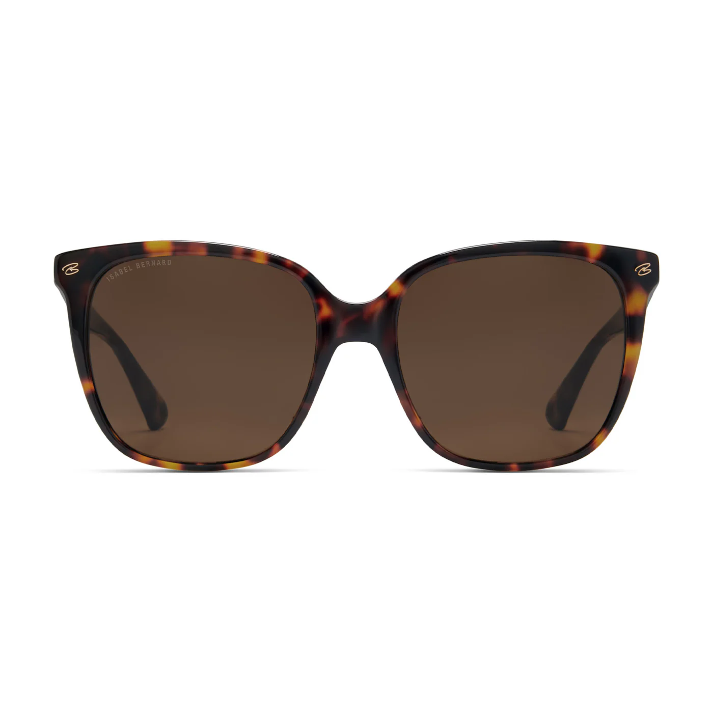 Isabel Bernard La Villette Raison Brown Tortoise Vierkante Sunglasses IB400007-14-14 - Image 4