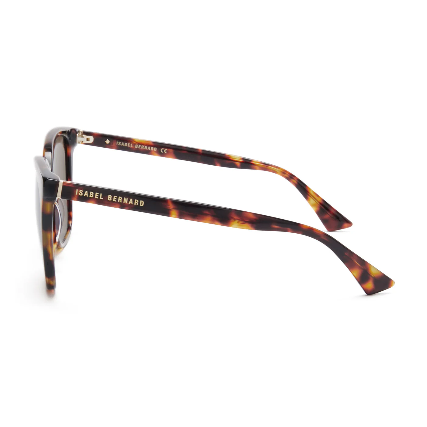 Isabel Bernard La Villette Raison Brown Tortoise Vierkante Sunglasses IB400007-14-14 - Image 5