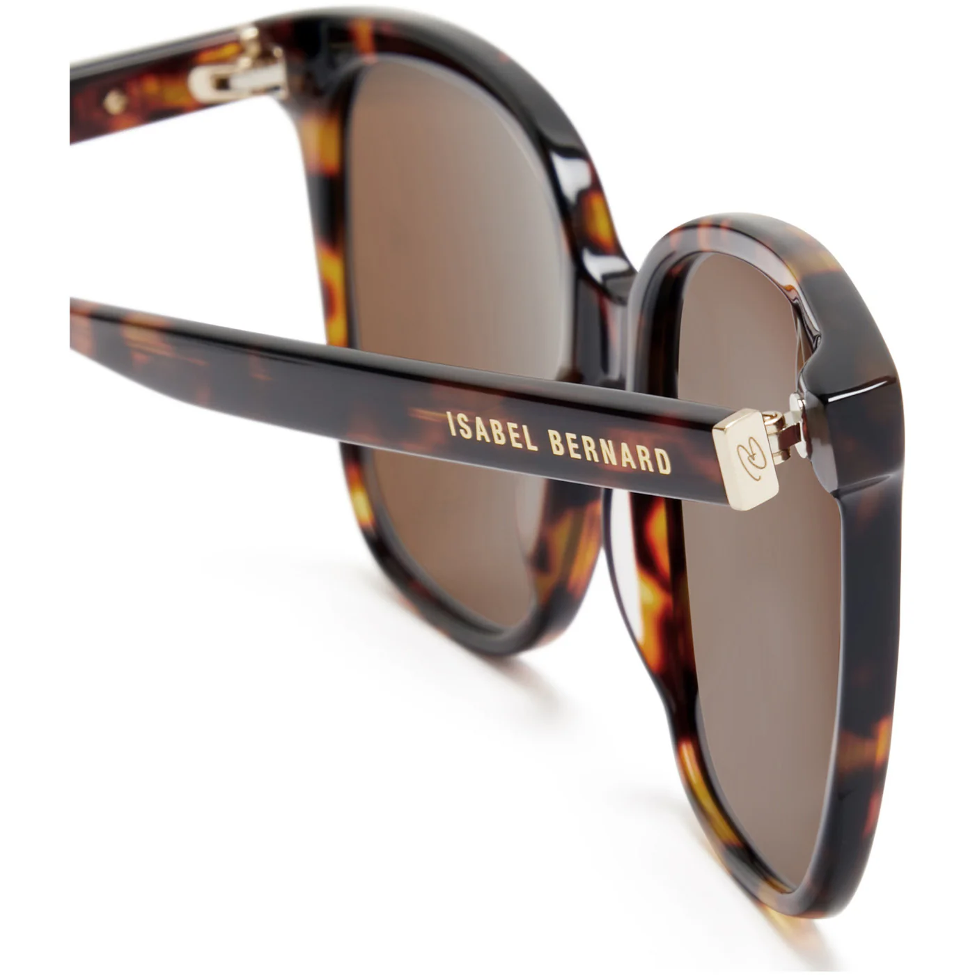 Isabel Bernard La Villette Raison Brown Tortoise Vierkante Sunglasses IB400007-14-14 - Image 8