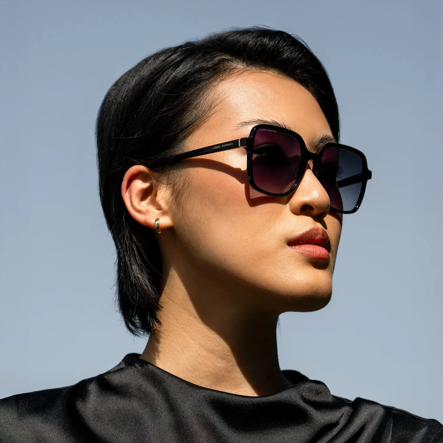 Isabel Bernard La Villette Rene Black Vierkante Sunglasses IB400000-01-01 - Image 2