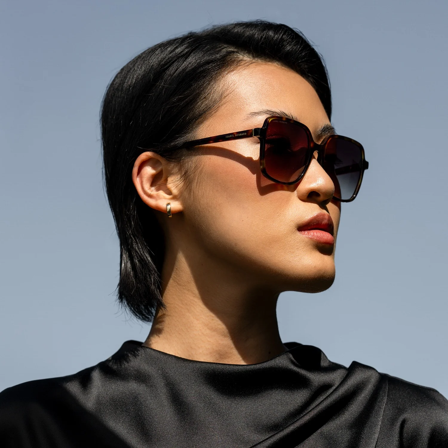 Isabel Bernard La Villette Rene Brown Tortoise Vierkante Sunglasses IB400000-14-14 - Image 2