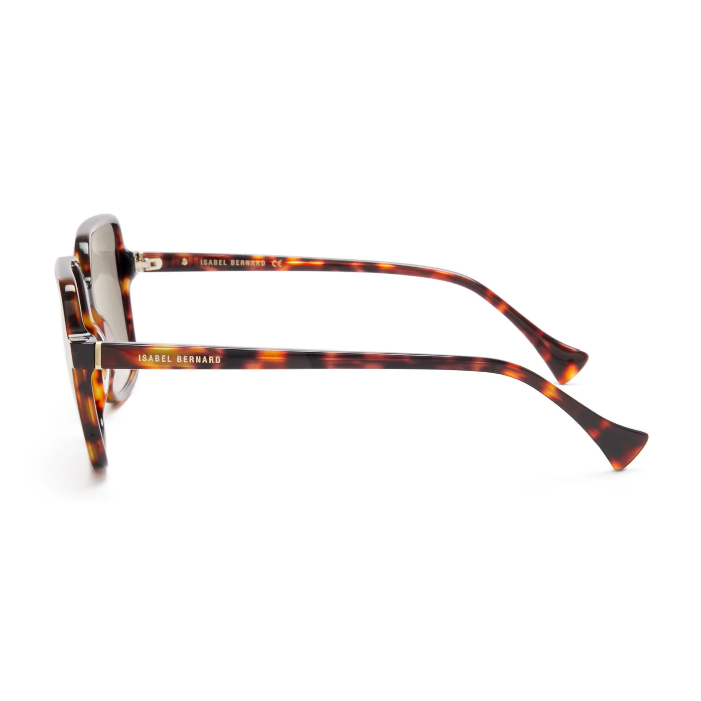 Isabel Bernard La Villette Rene Brown Tortoise Vierkante Sunglasses IB400000-14-14 - Image 5
