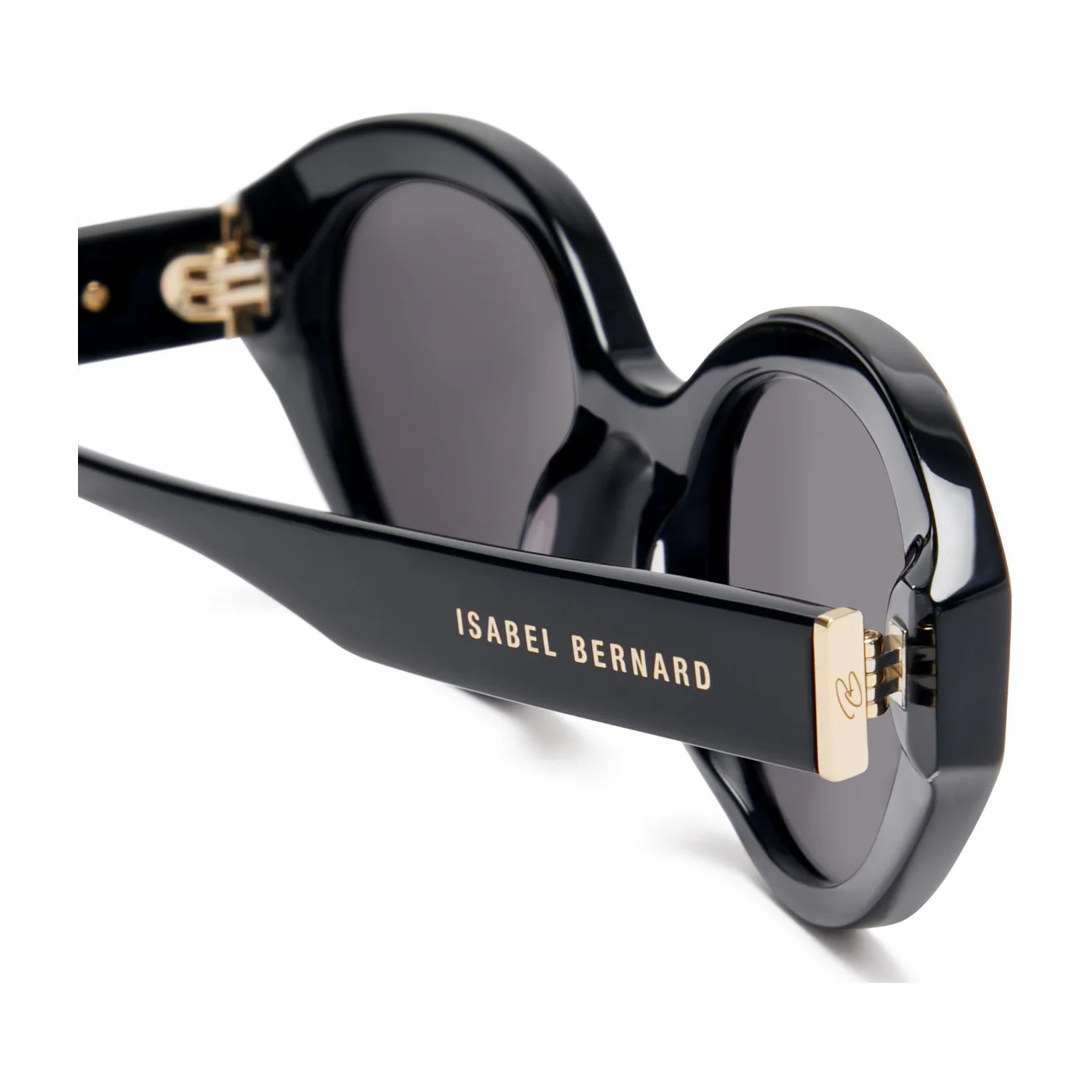 Isabel Bernard La Villette Rosaire Black Ovale Sunglasses IB400002-01-01 - Image 8