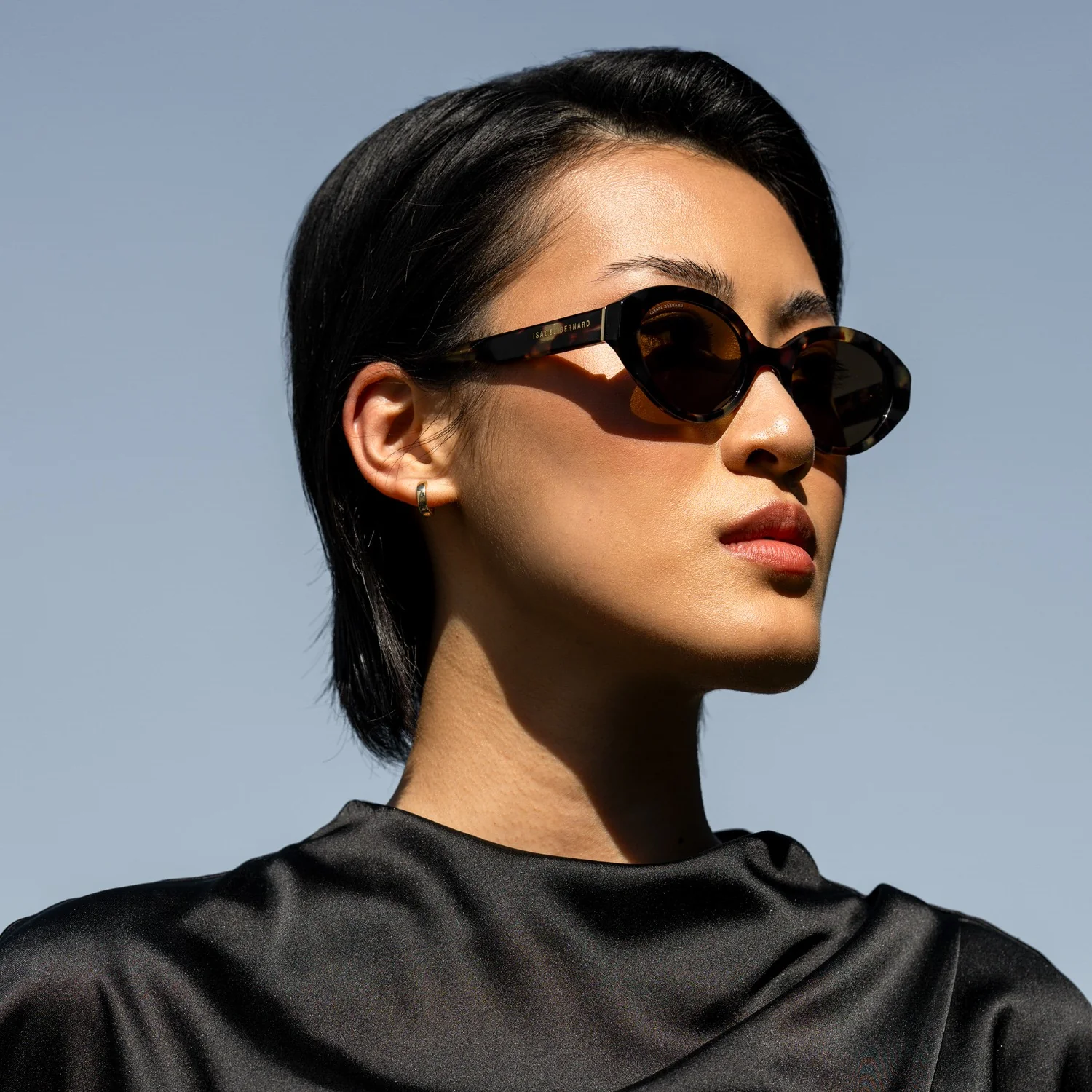 Isabel Bernard La Villette Rosaire Brown Tortoise Ovale Sunglasses IB400002-04-14 - Image 2