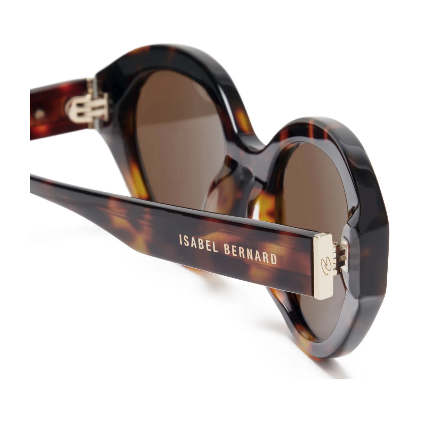 Isabel Bernard La Villette Rosaire Brown Tortoise Ovale Sunglasses IB400002-14-14 - Image 9