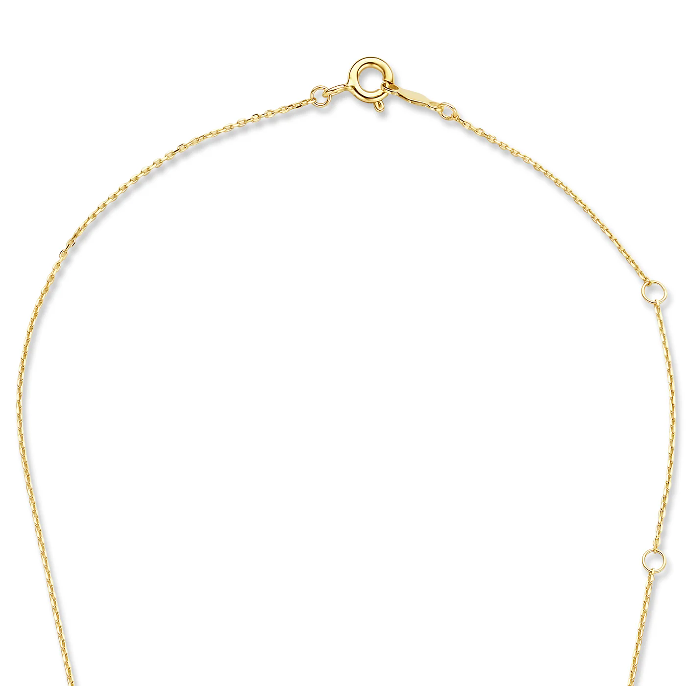 Isabel Bernard Le Carré 14 karaat gouden kubus inital ketting IB340043-A - Image 9