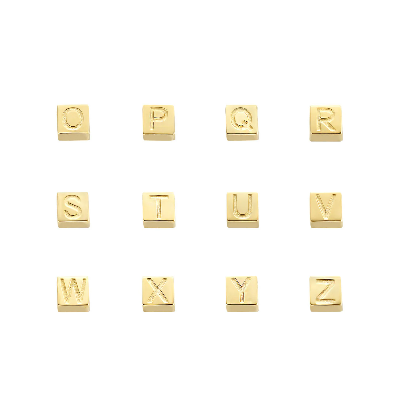 Isabel Bernard Le Carré Felie 14 Carat Golden Initial Charm cube IB340043 - Image 8