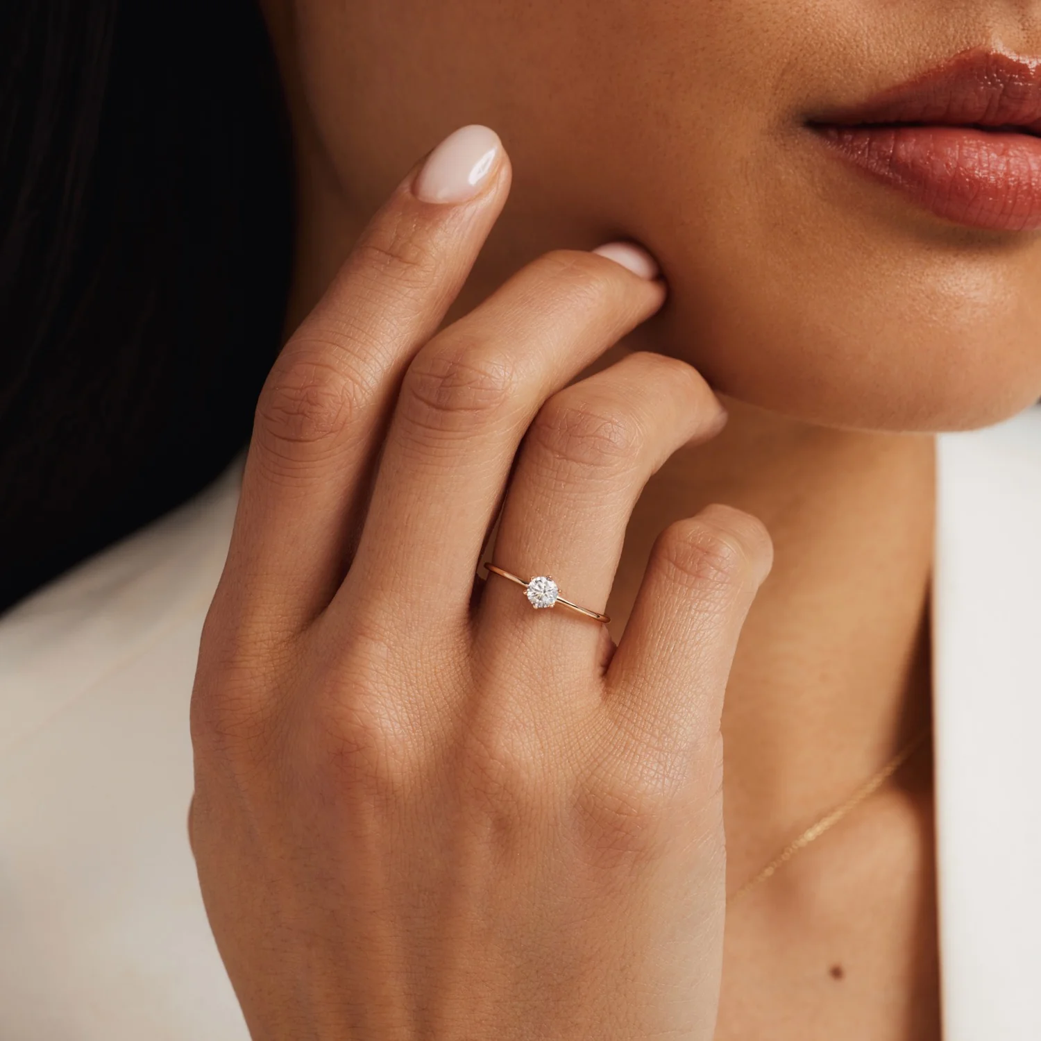 Isabel Bernard 14 Carat Golden Le Marais Abelle Ring IB330001-50 (size: 50) - Image 3