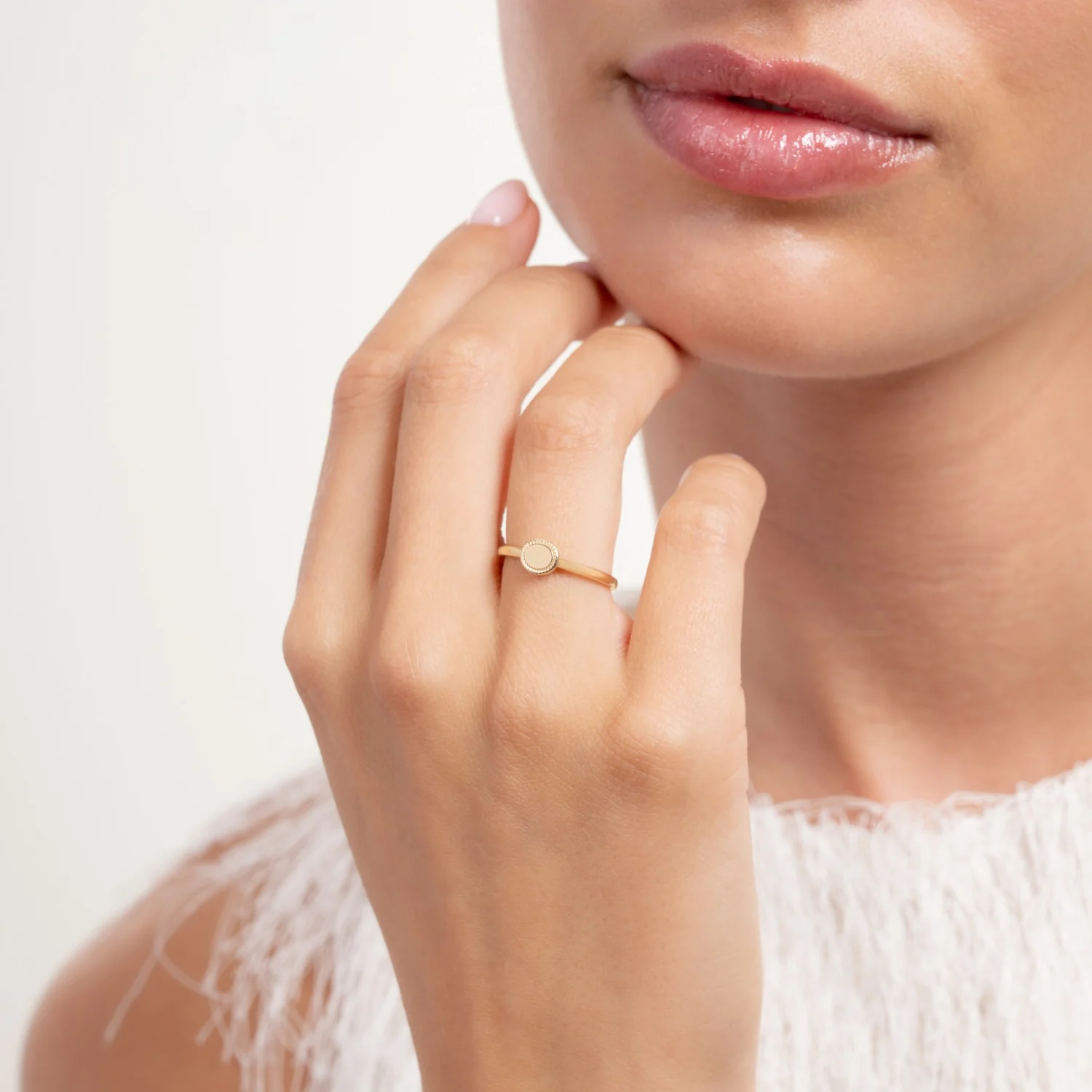 Isabel Bernard Le Marais Adeline 14 Karat Gold Ring IB330113-48 - Image 2