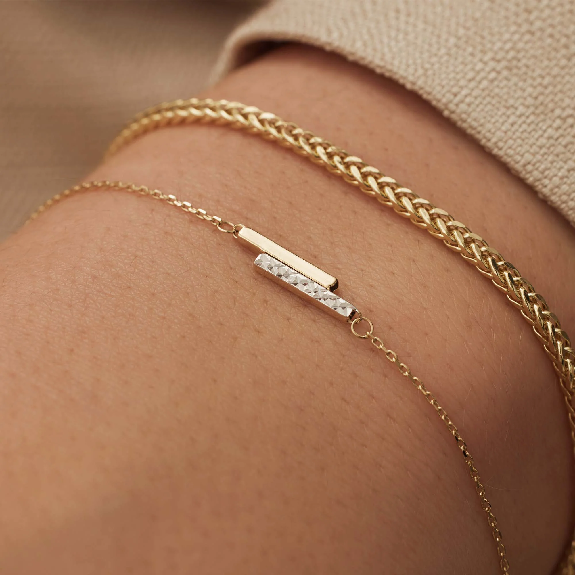Isabel Bernard Le Marais Alice 14 Carat Golden Bracelet IB320119 - Image 3