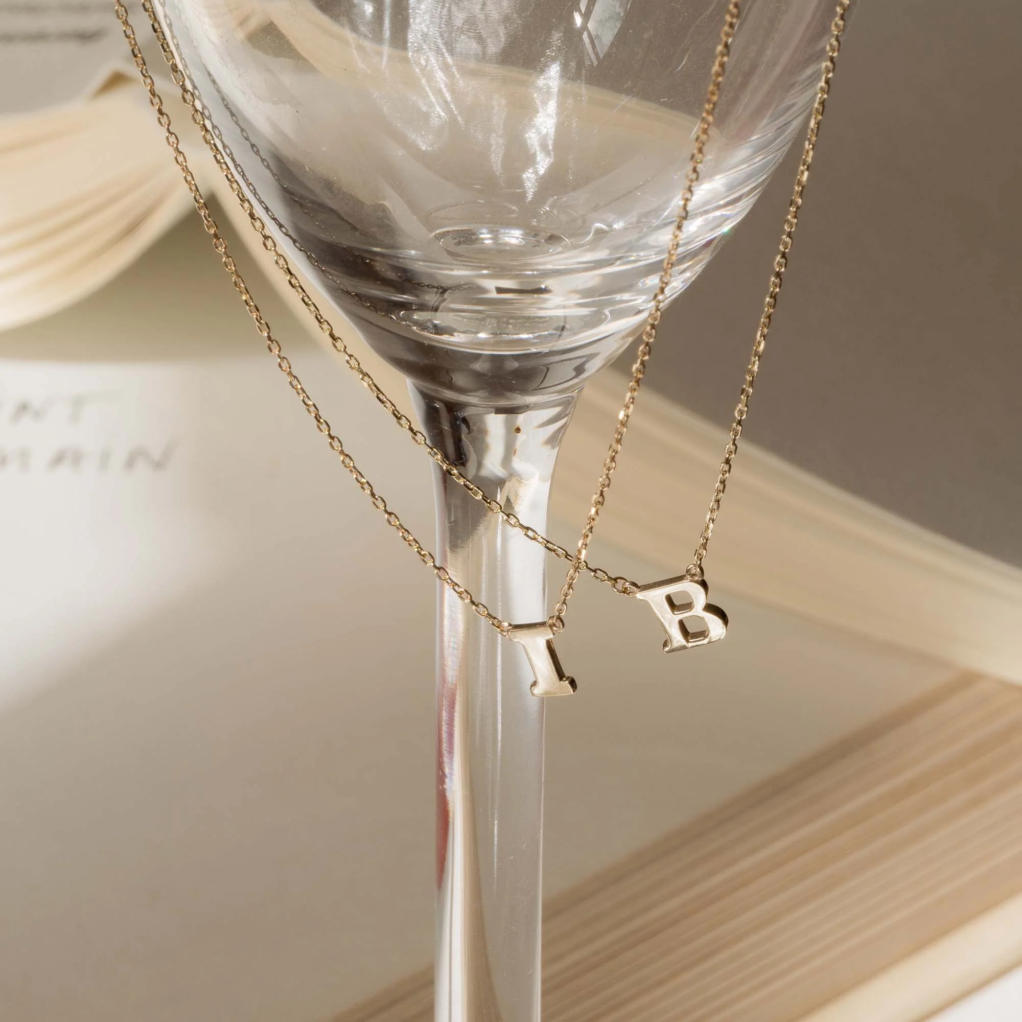 Isabel Bernard 14 Carat Golden Le Marais Chloé Necklace IB340134-A (Letter: A) - Image 4