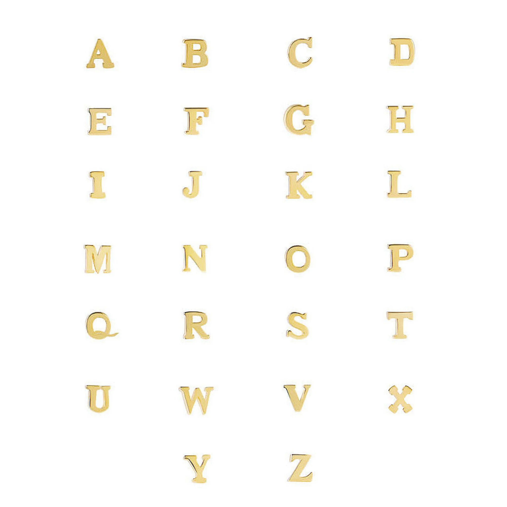 Isabel Bernard 14 Carat Golden Le Marais Chloé Necklace IB340134-A (Letter: A) - Image 5