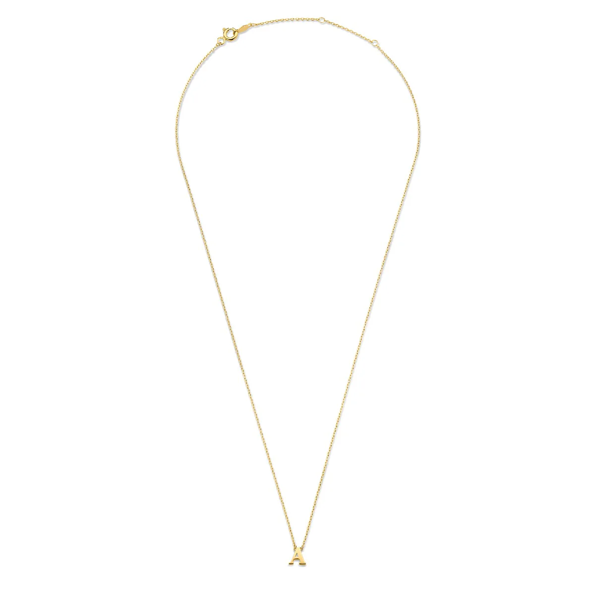 Isabel Bernard 14 Carat Golden Le Marais Chloé Necklace IB340134-A (Letter: A) - Image 6
