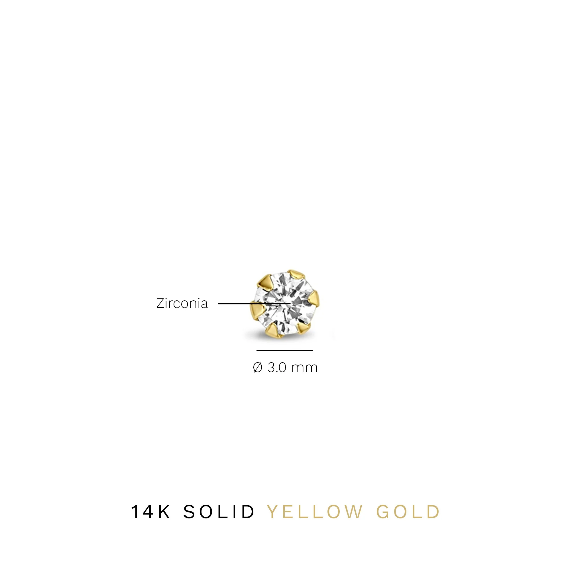 Isabel Bernard Le Marais De Buci 14 Carat Golden Ear Studs IB360234 - Image 5